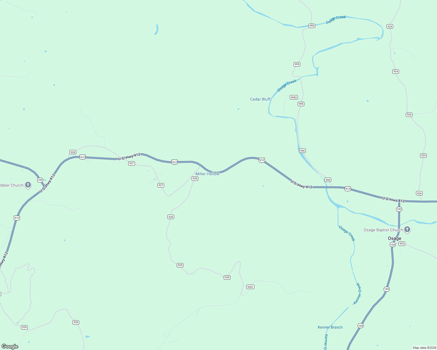 map of restaurants, bars, coffee shops, grocery stores, and more near in Osage