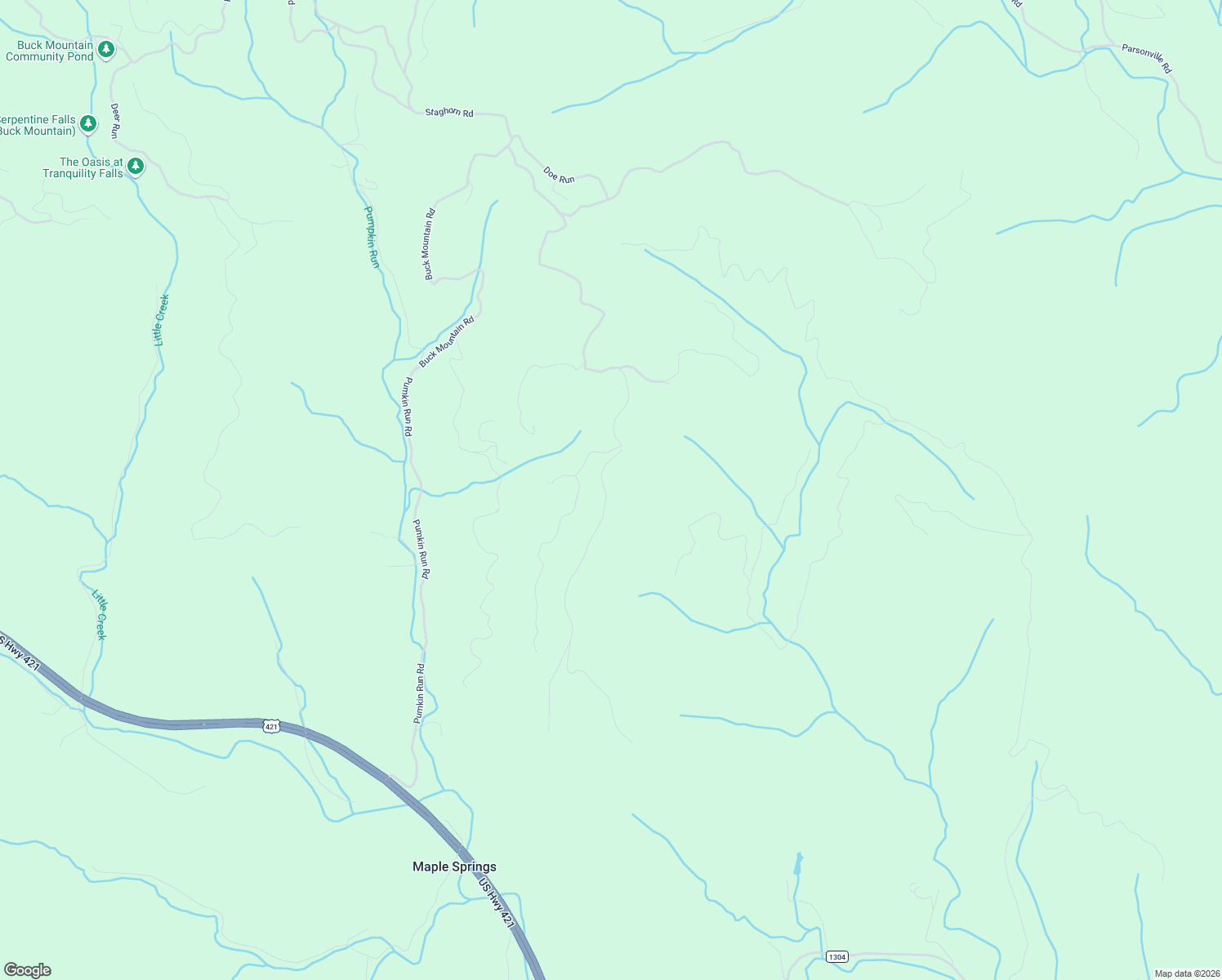 map of restaurants, bars, coffee shops, grocery stores, and more near 2437 Buck Mountain Road in Purlear