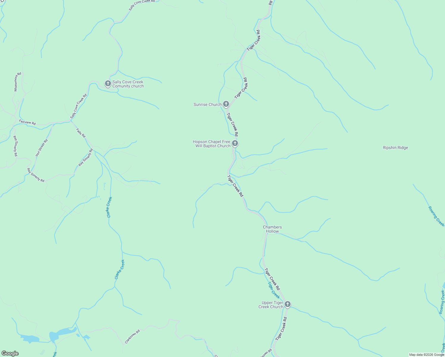 map of restaurants, bars, coffee shops, grocery stores, and more near 652 Tiger Creek Road in Roan Mountain