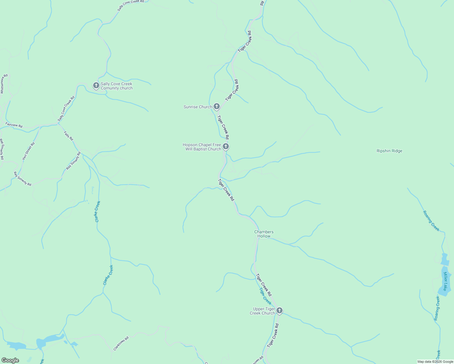 map of restaurants, bars, coffee shops, grocery stores, and more near 675 Tiger Creek Road in Roan Mountain