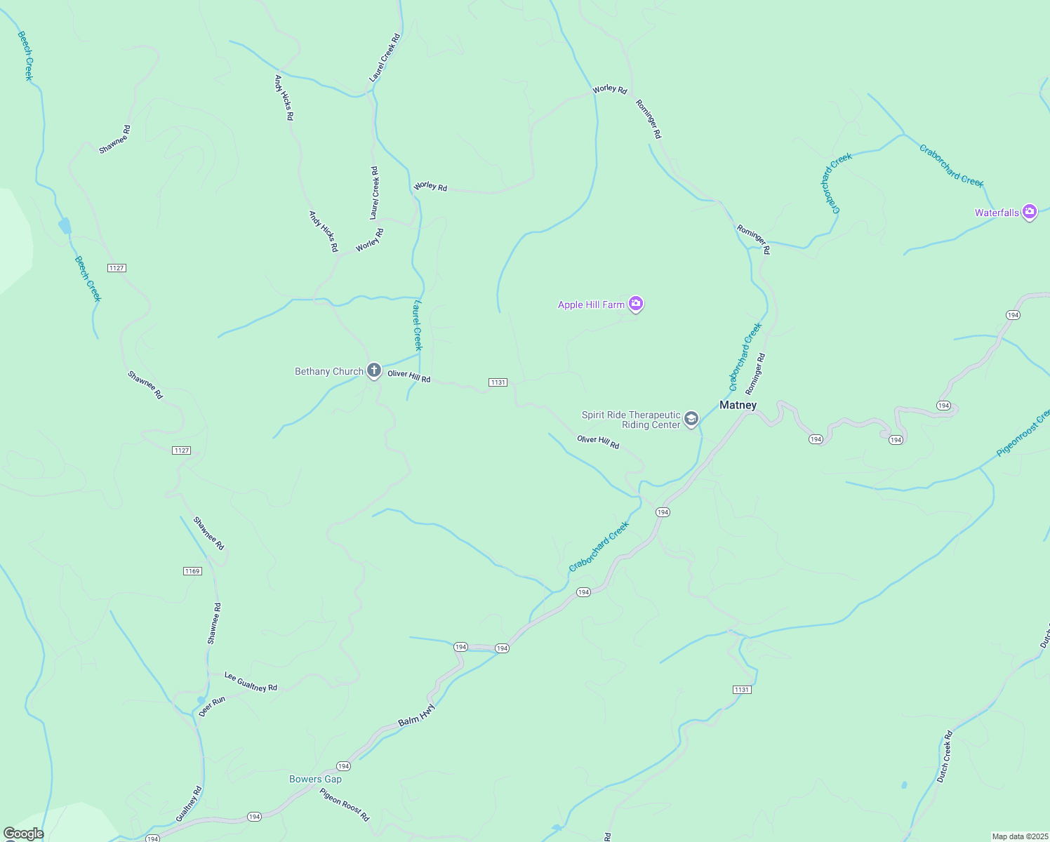 map of restaurants, bars, coffee shops, grocery stores, and more near 810 Oliver Hill Road in Banner Elk