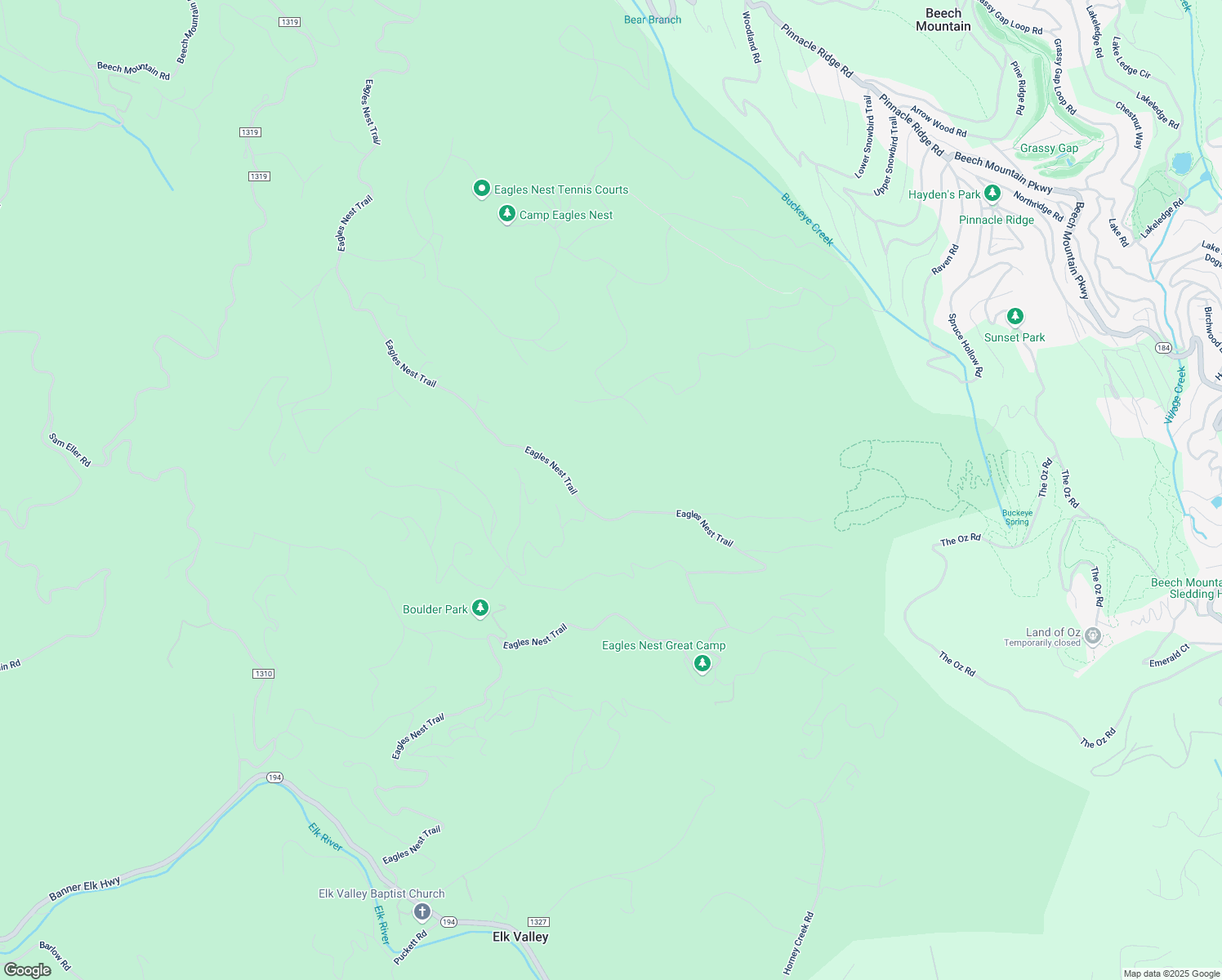 map of restaurants, bars, coffee shops, grocery stores, and more near 3054 Eagles Nest Trail in Banner Elk