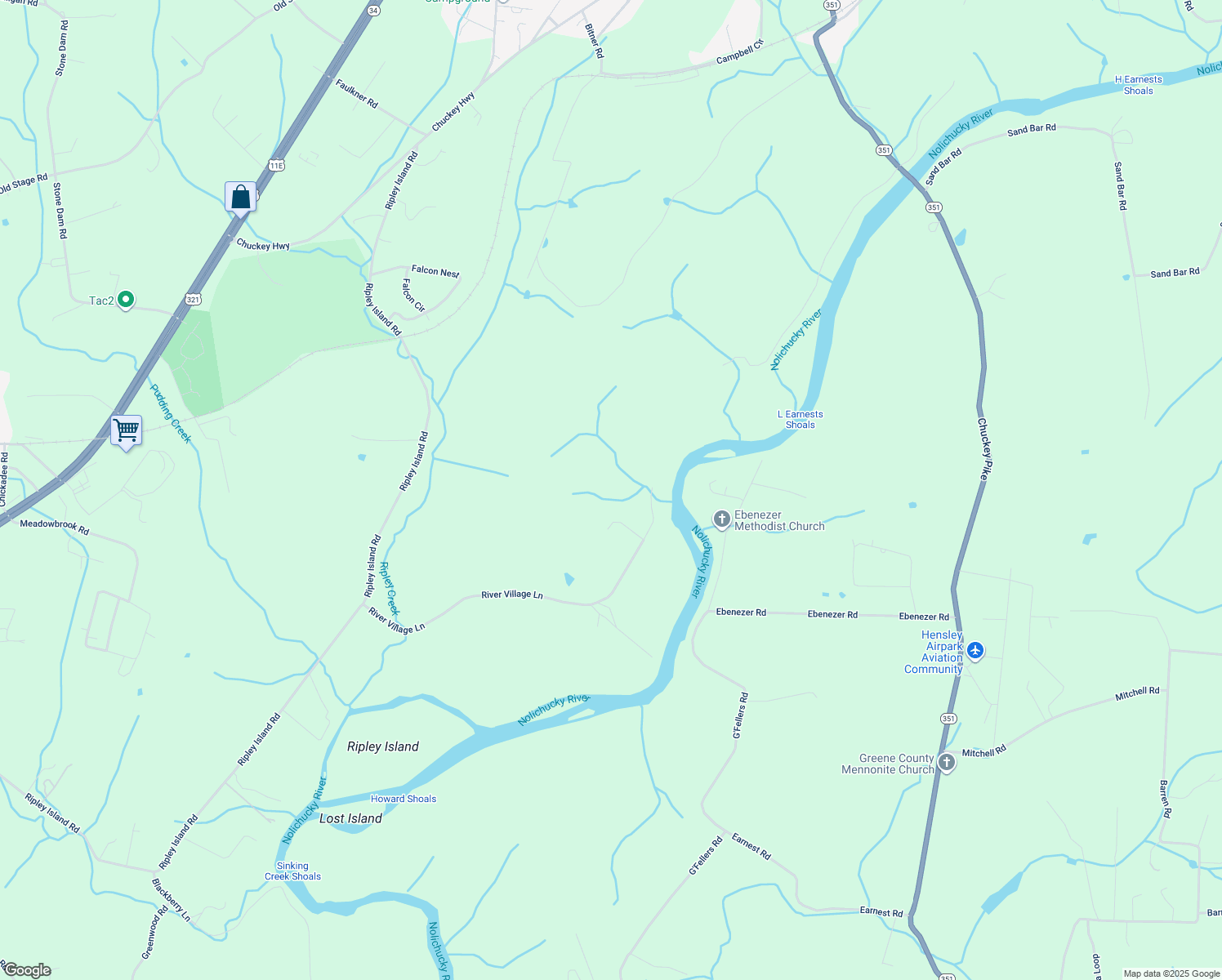 map of restaurants, bars, coffee shops, grocery stores, and more near 1085 River Village Lane in Afton