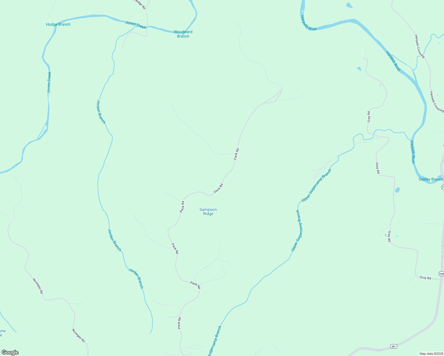 map of restaurants, bars, coffee shops, grocery stores, and more near 1423 Pack Road in White Bluff
