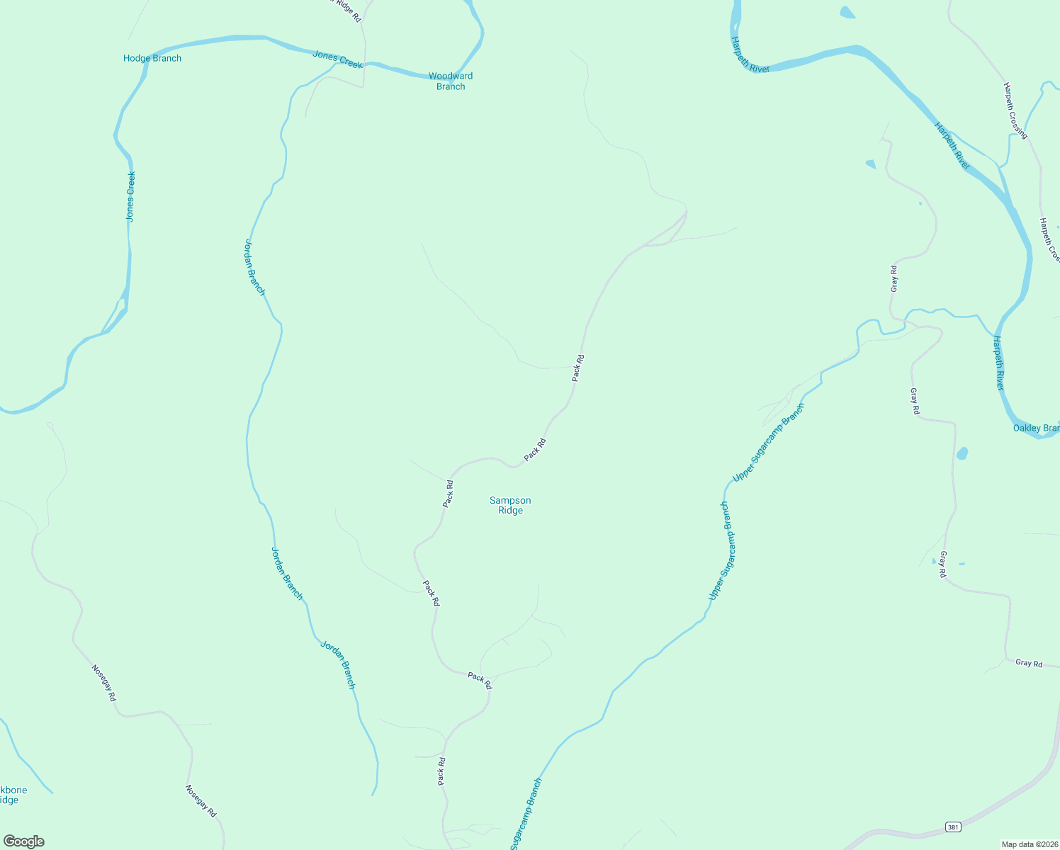 map of restaurants, bars, coffee shops, grocery stores, and more near 1423 Pack Road in White Bluff