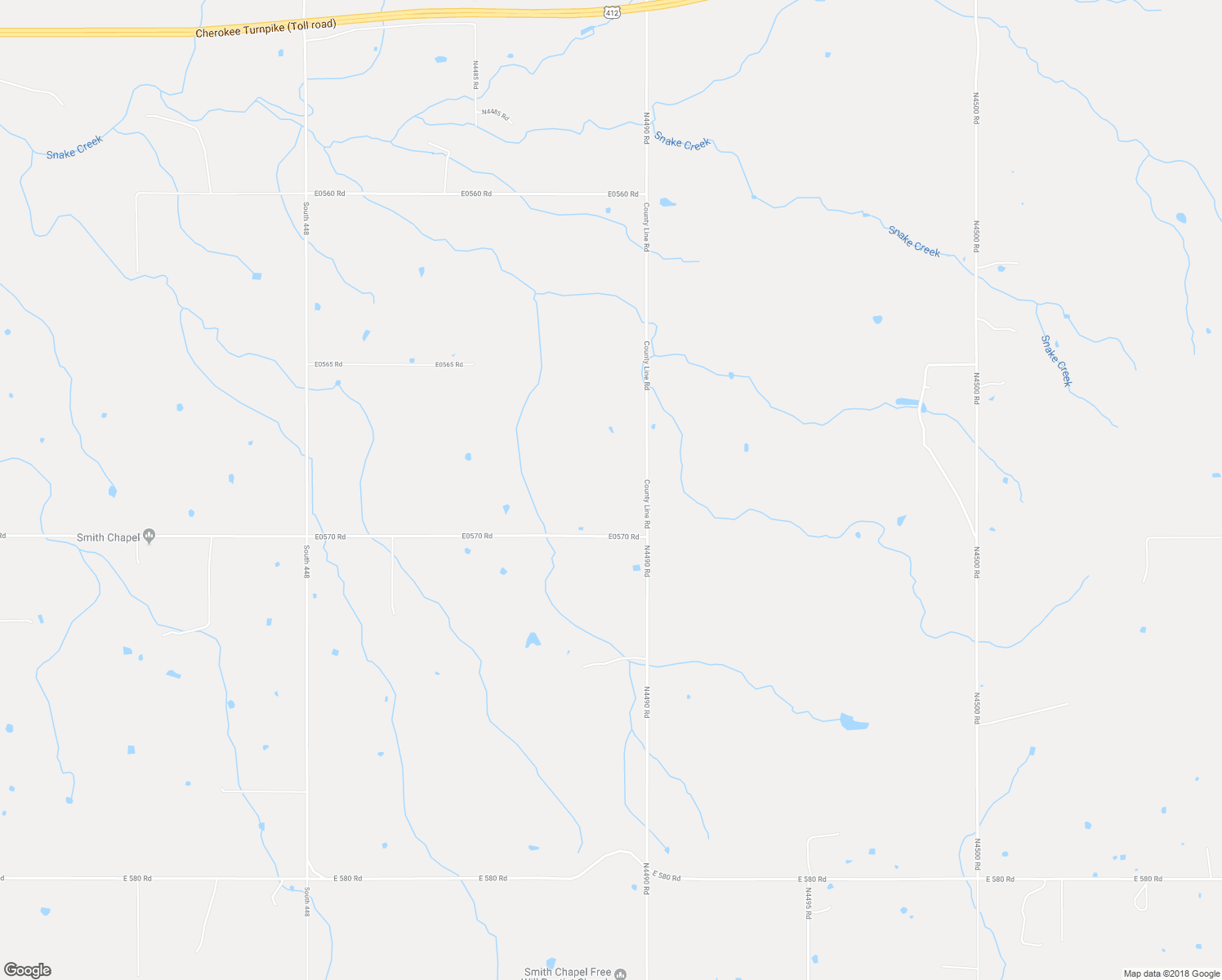 map of restaurants, bars, coffee shops, grocery stores, and more near 7864 South 449 Road in Rose