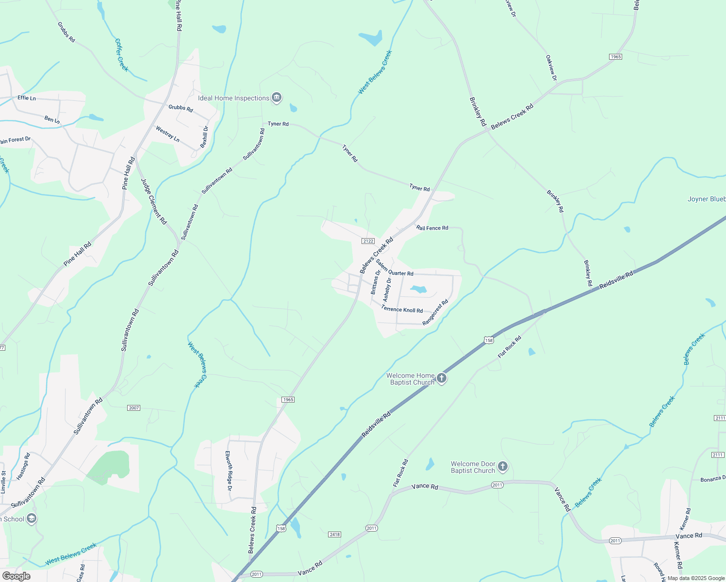map of restaurants, bars, coffee shops, grocery stores, and more near 5911 Belews Creek Road in Walkertown