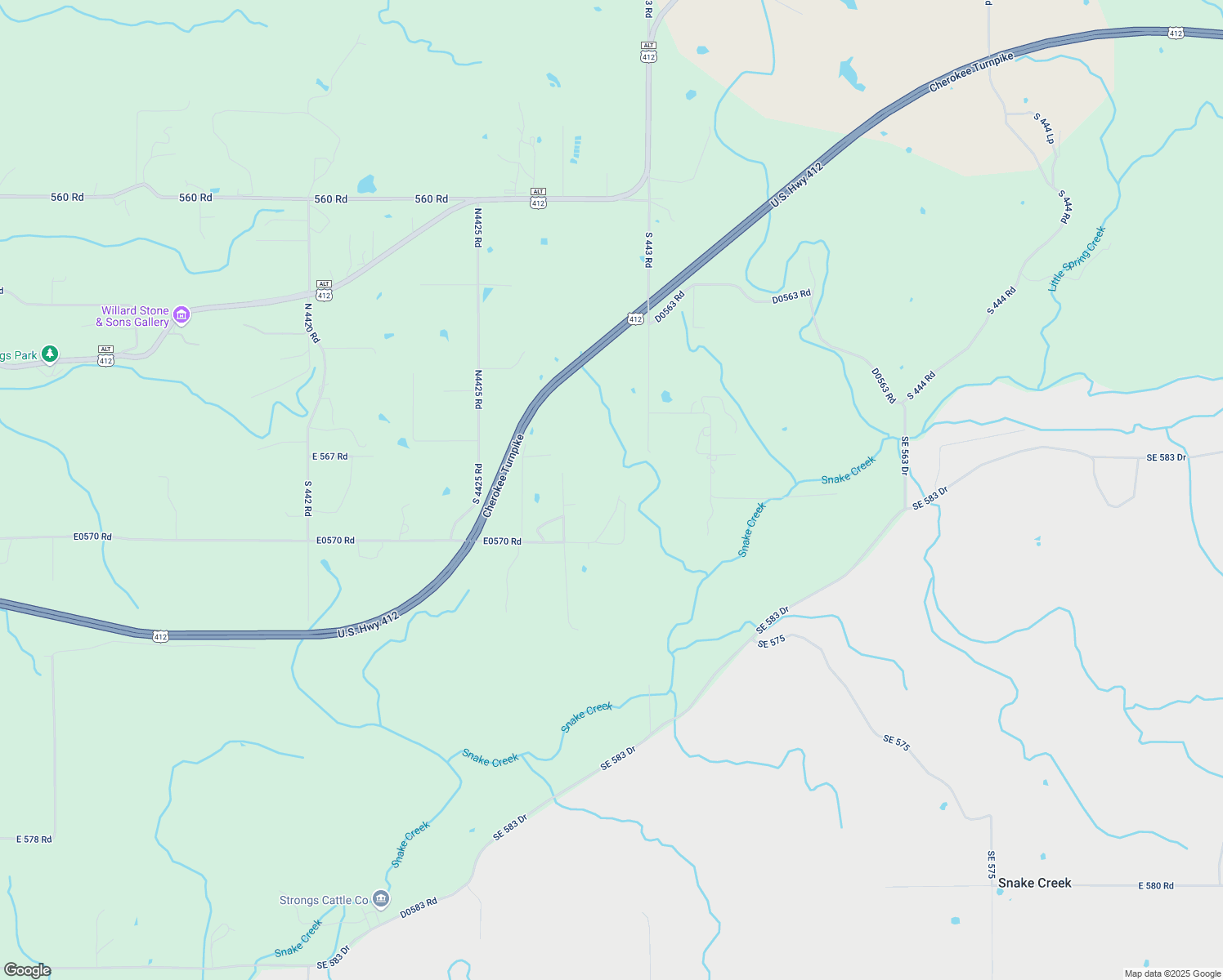 map of restaurants, bars, coffee shops, grocery stores, and more near 7893 South 4428 in Locust Grove