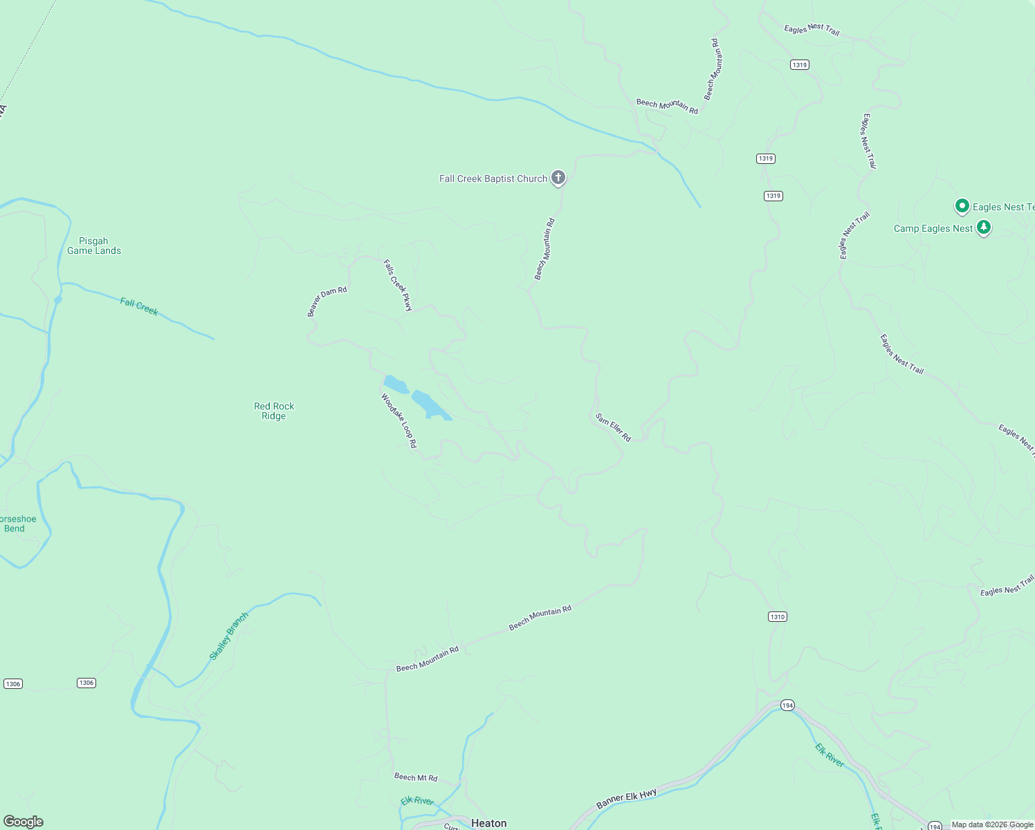 map of restaurants, bars, coffee shops, grocery stores, and more near 350 Stack Rock Road in Elk Park