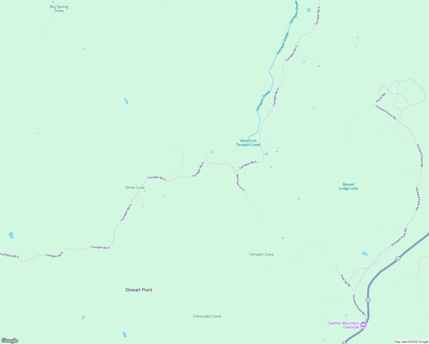 map of restaurants, bars, coffee shops, grocery stores, and more near 7807 Terrapin Road South in Harrison