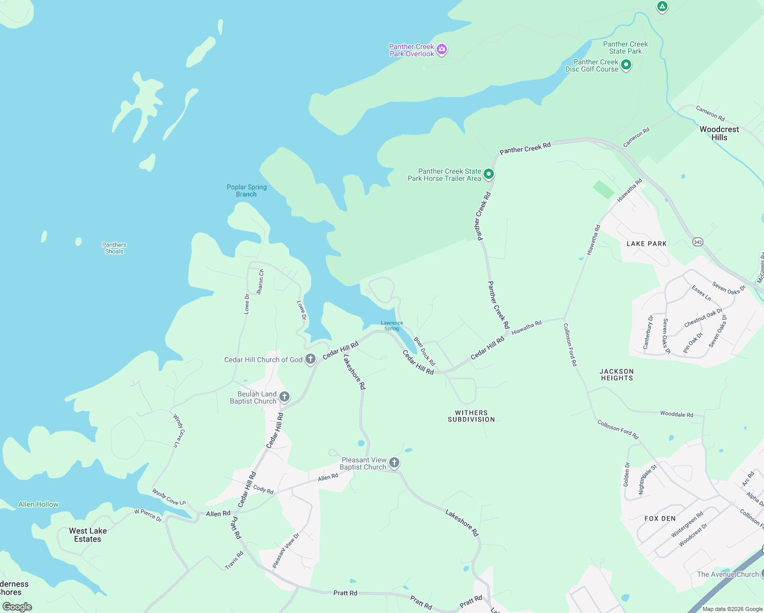 map of restaurants, bars, coffee shops, grocery stores, and more near 2339 Boat Dock Road in Talbott