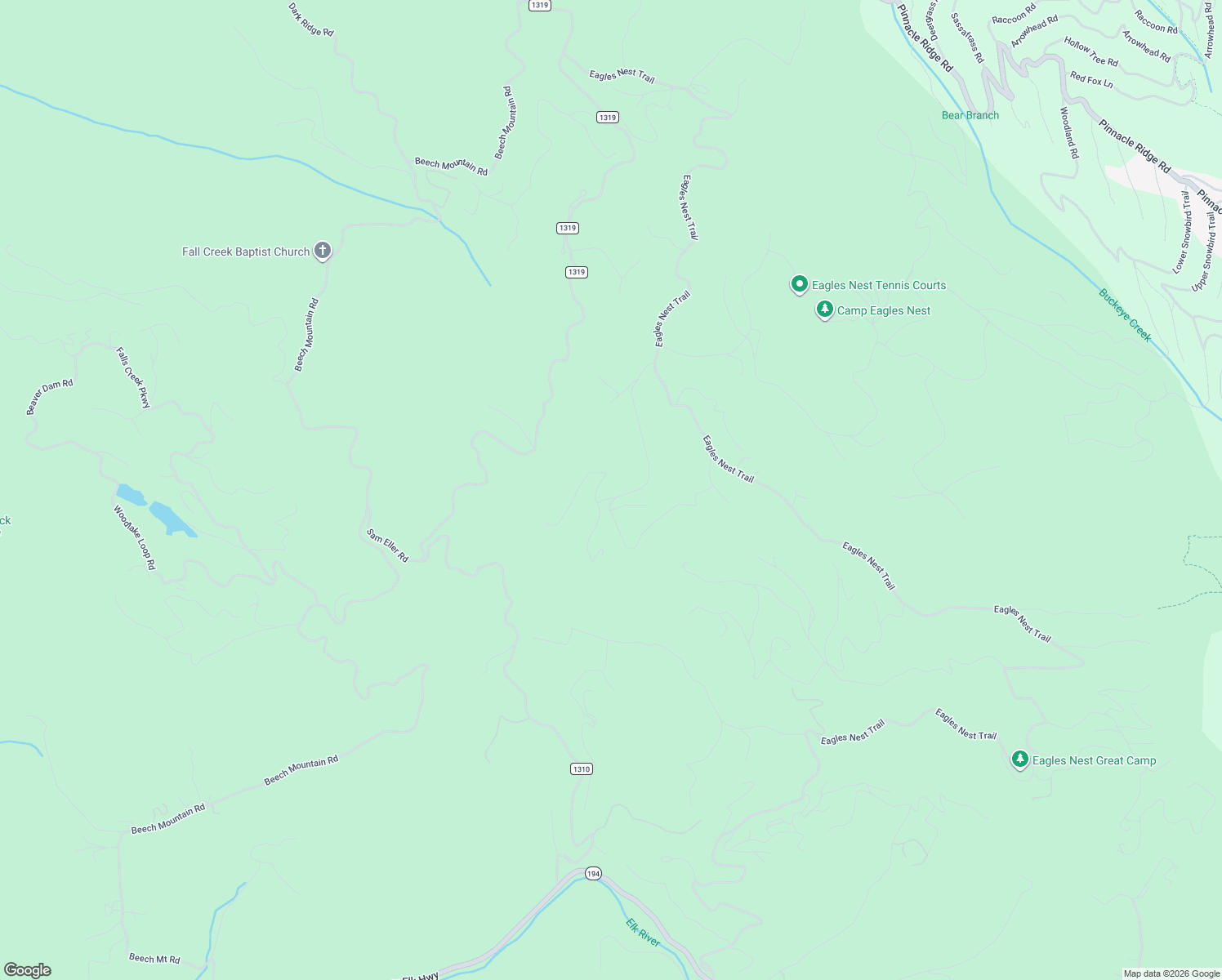 map of restaurants, bars, coffee shops, grocery stores, and more near in Beech Mountain