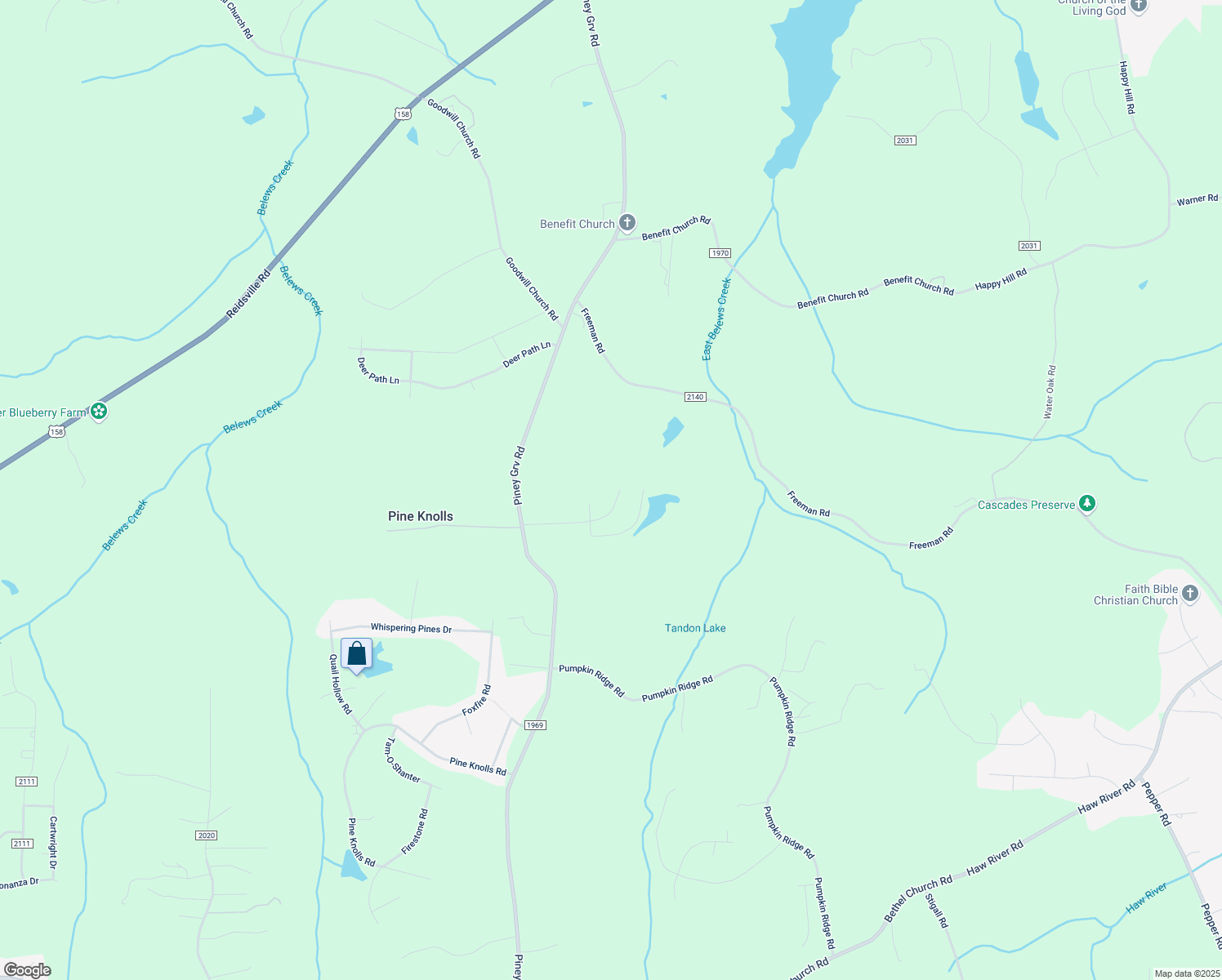 map of restaurants, bars, coffee shops, grocery stores, and more near 9099 Harlan Drive in Kernersville