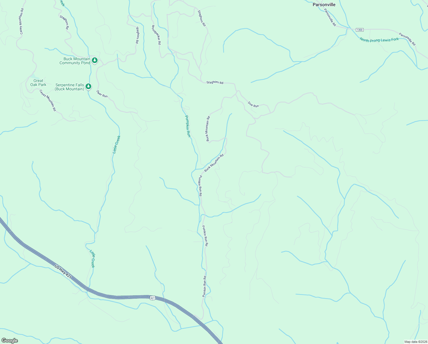 map of restaurants, bars, coffee shops, grocery stores, and more near 304 Valley View Drive in Purlear