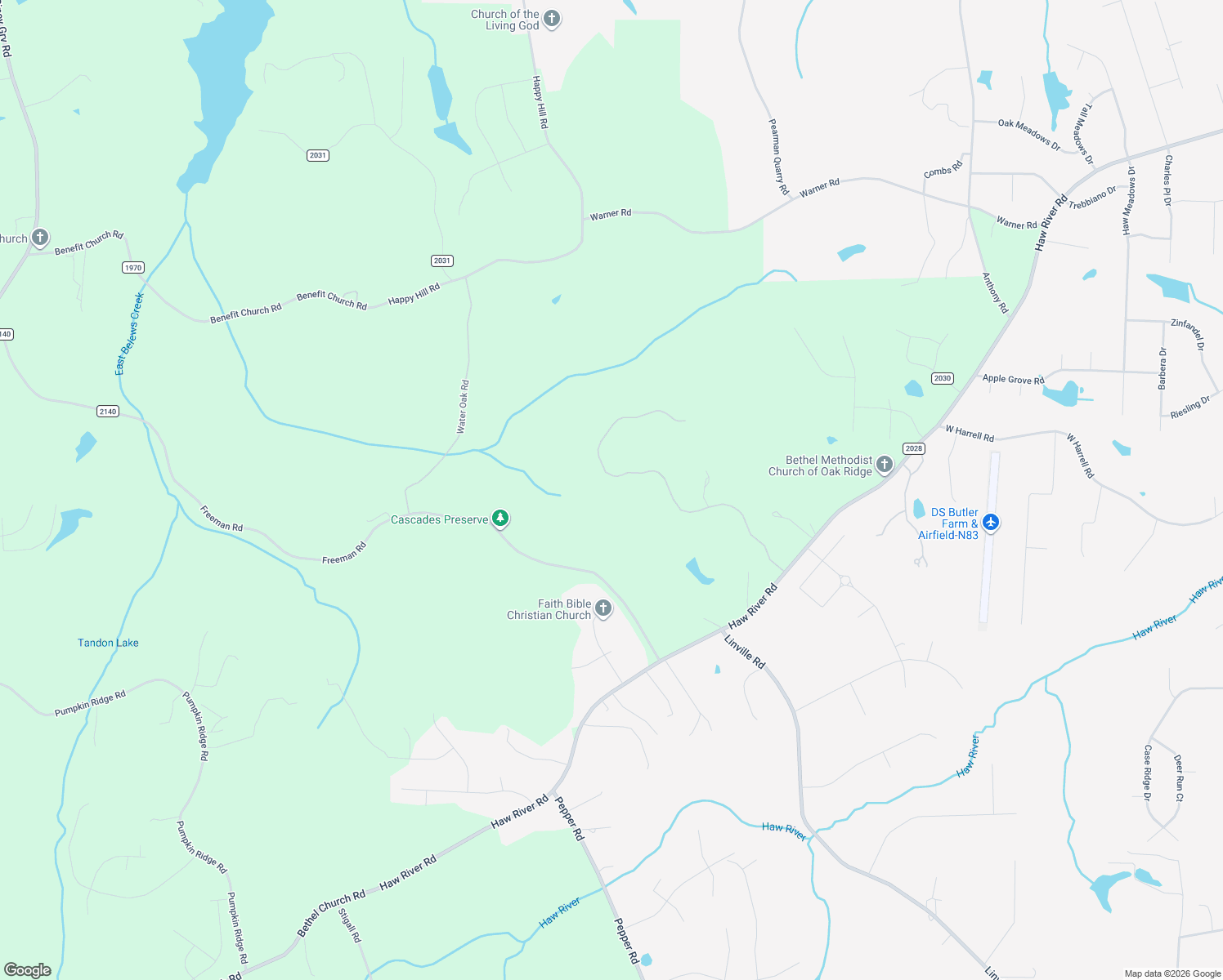 map of restaurants, bars, coffee shops, grocery stores, and more near 7345 Hidden View Drive in Oak Ridge