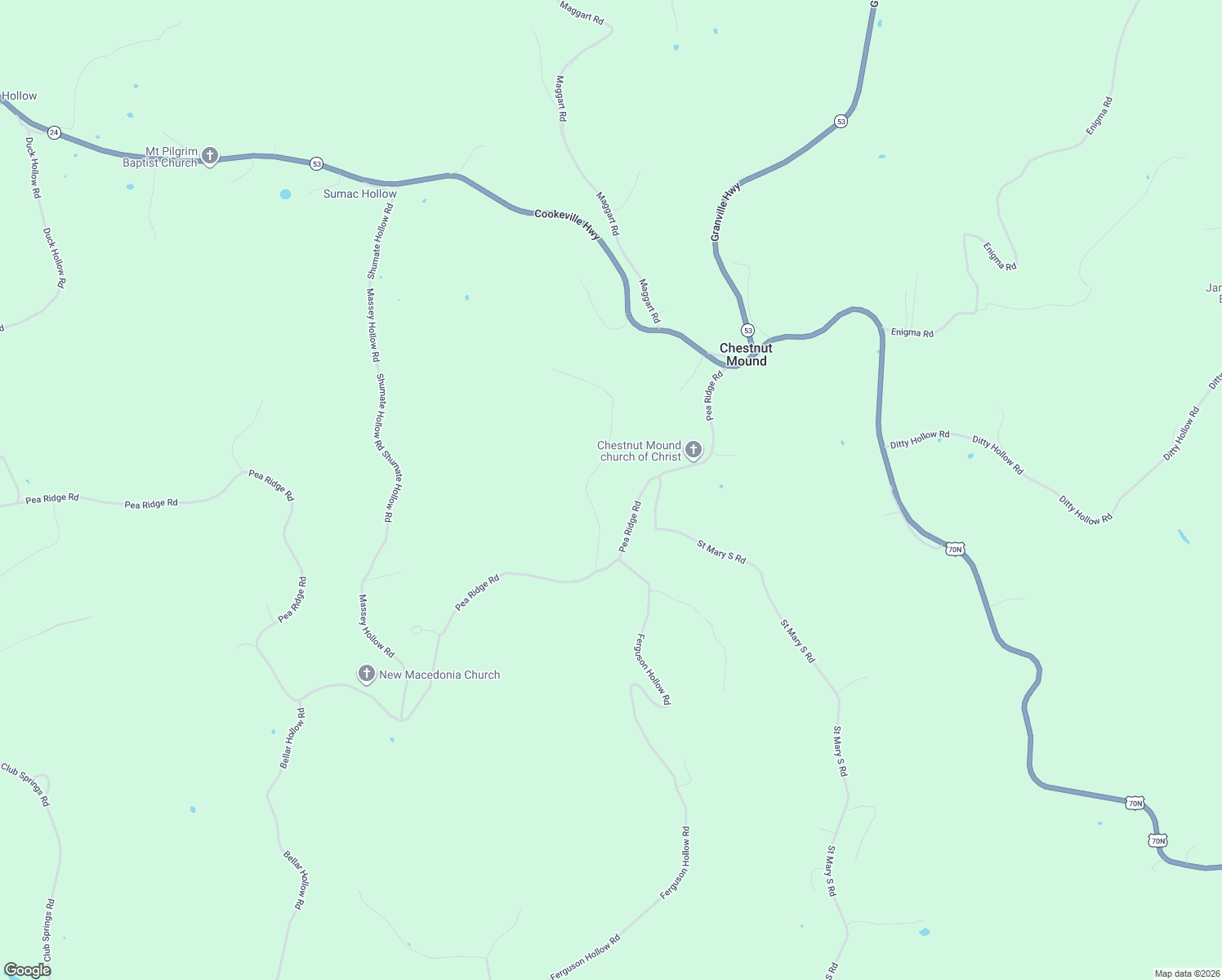 map of restaurants, bars, coffee shops, grocery stores, and more near 510-530 Pea Ridge Road in Buffalo Valley