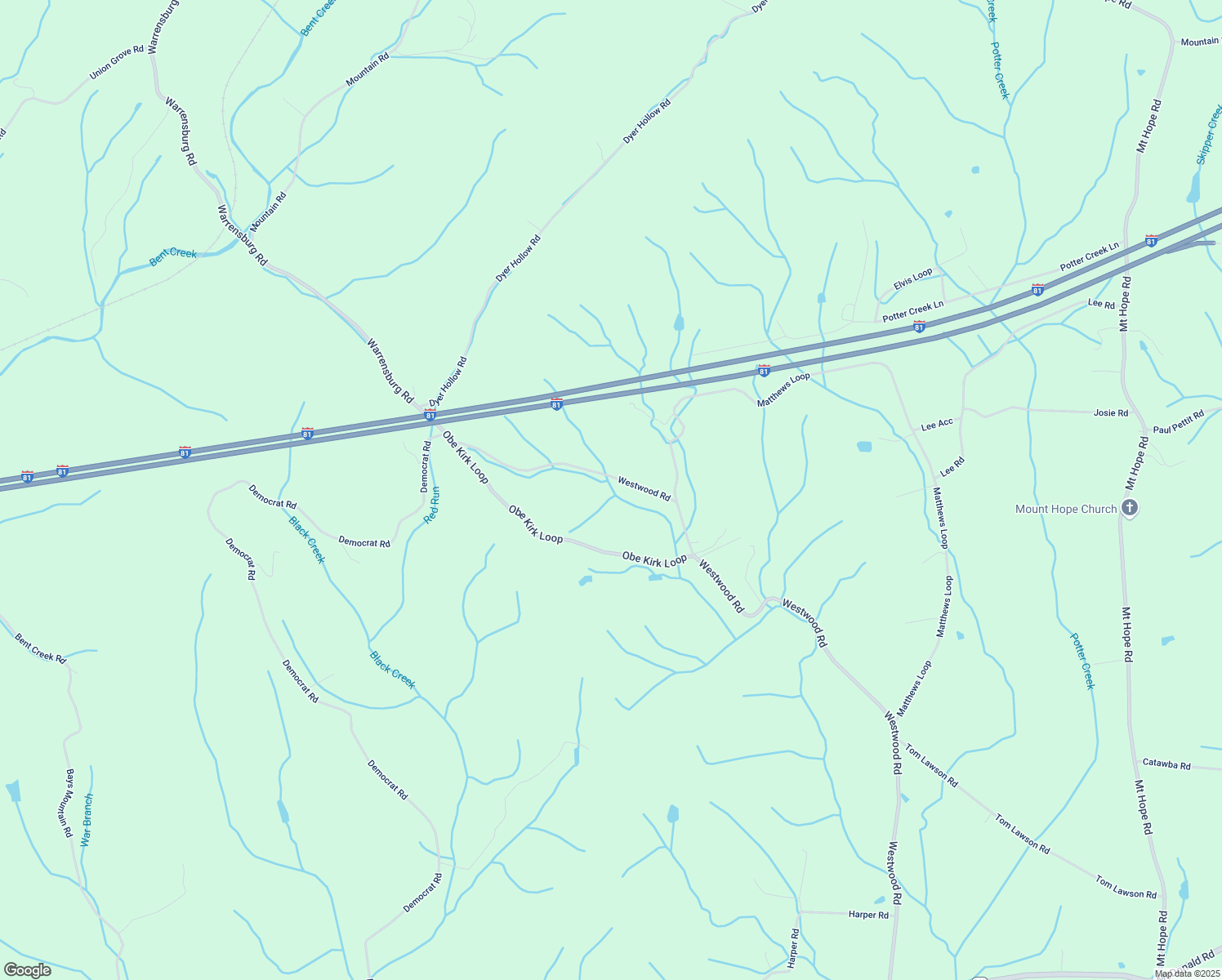 map of restaurants, bars, coffee shops, grocery stores, and more near 2175 Westwood Rd in Greene