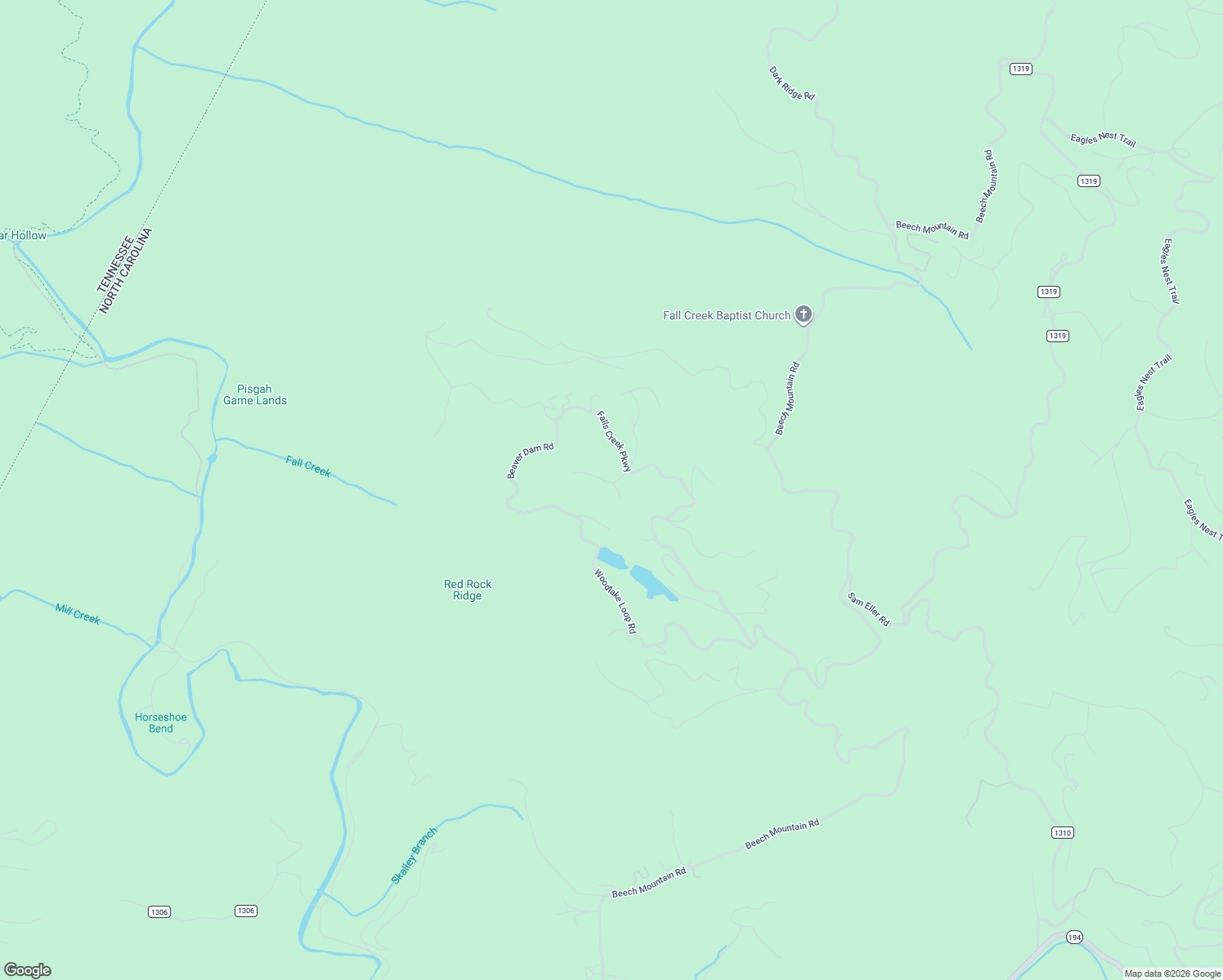 map of restaurants, bars, coffee shops, grocery stores, and more near Bear Creek Lane in Elk Park