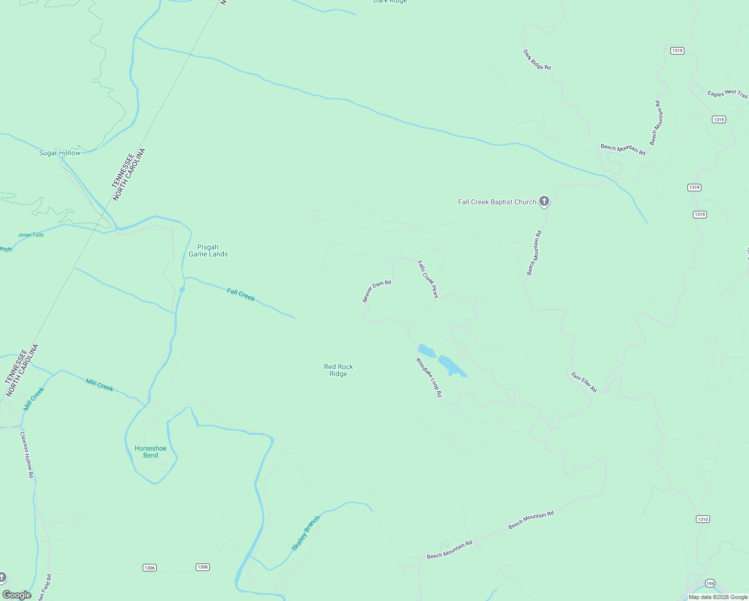 map of restaurants, bars, coffee shops, grocery stores, and more near 238 Beaver Dam Road in Elk Park