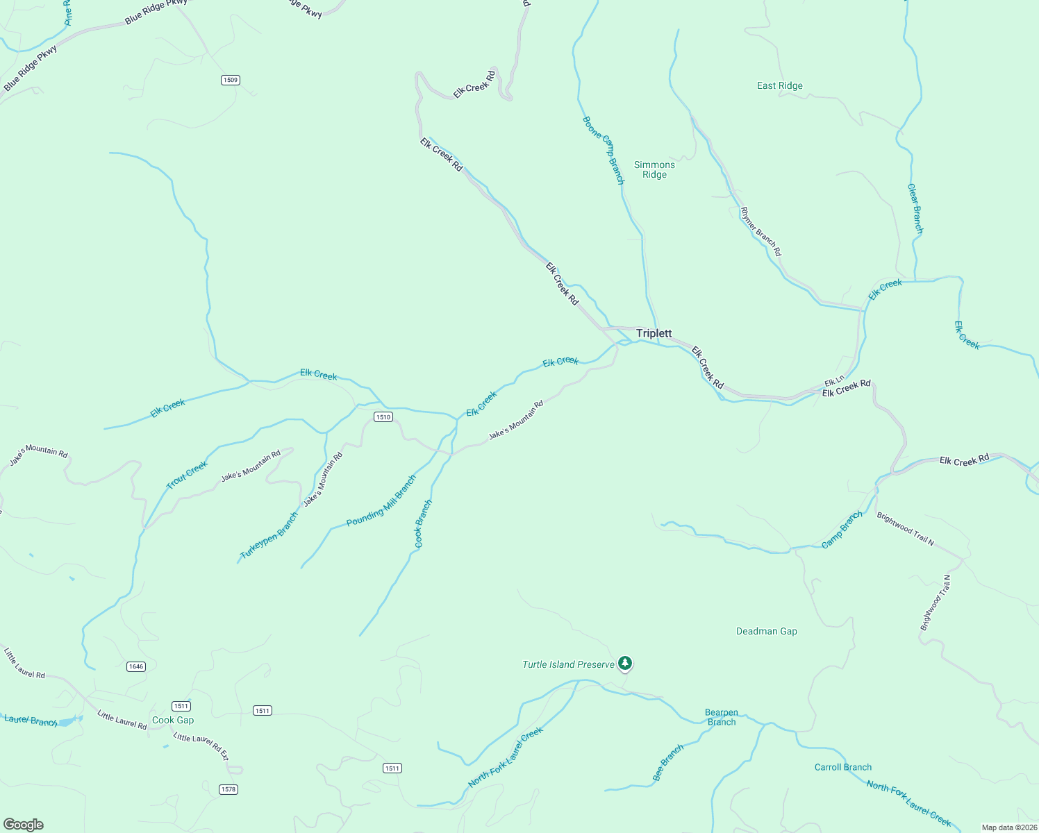 map of restaurants, bars, coffee shops, grocery stores, and more near 634 Jake's Mountain Road in Watauga County