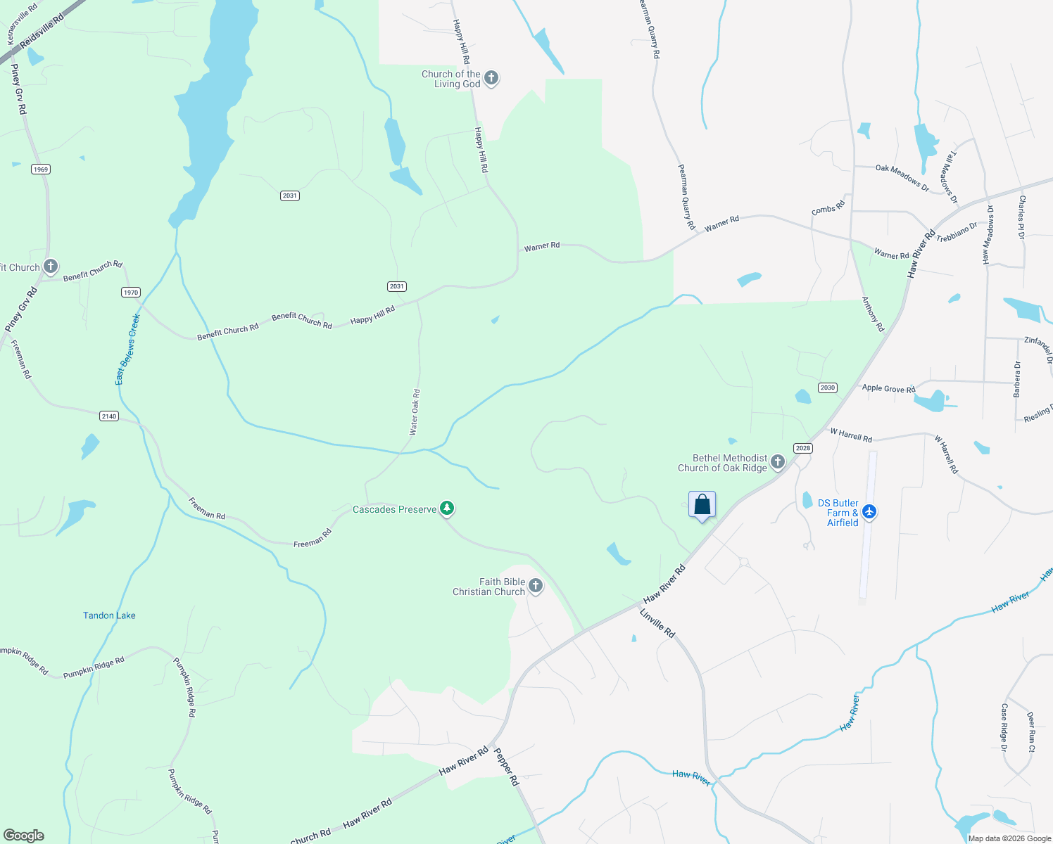 map of restaurants, bars, coffee shops, grocery stores, and more near 7371 Hidden View Drive in Oak Ridge