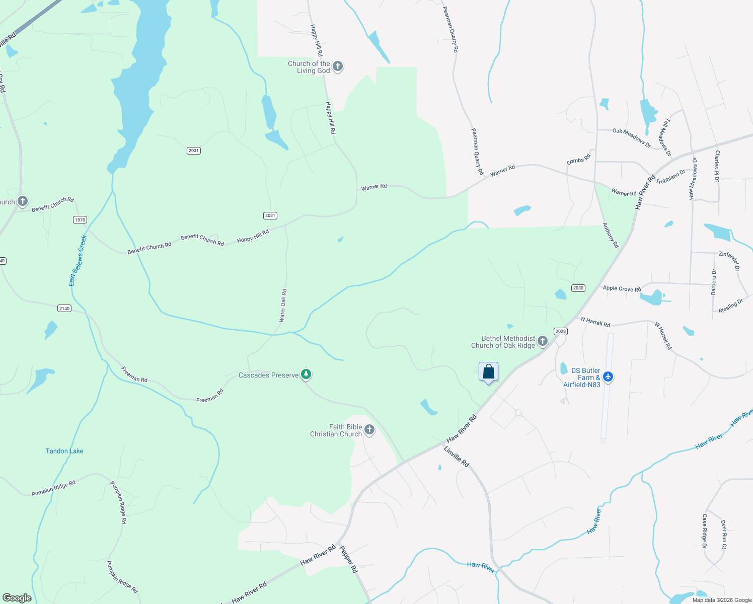map of restaurants, bars, coffee shops, grocery stores, and more near 7377 Hidden View Drive in Oak Ridge