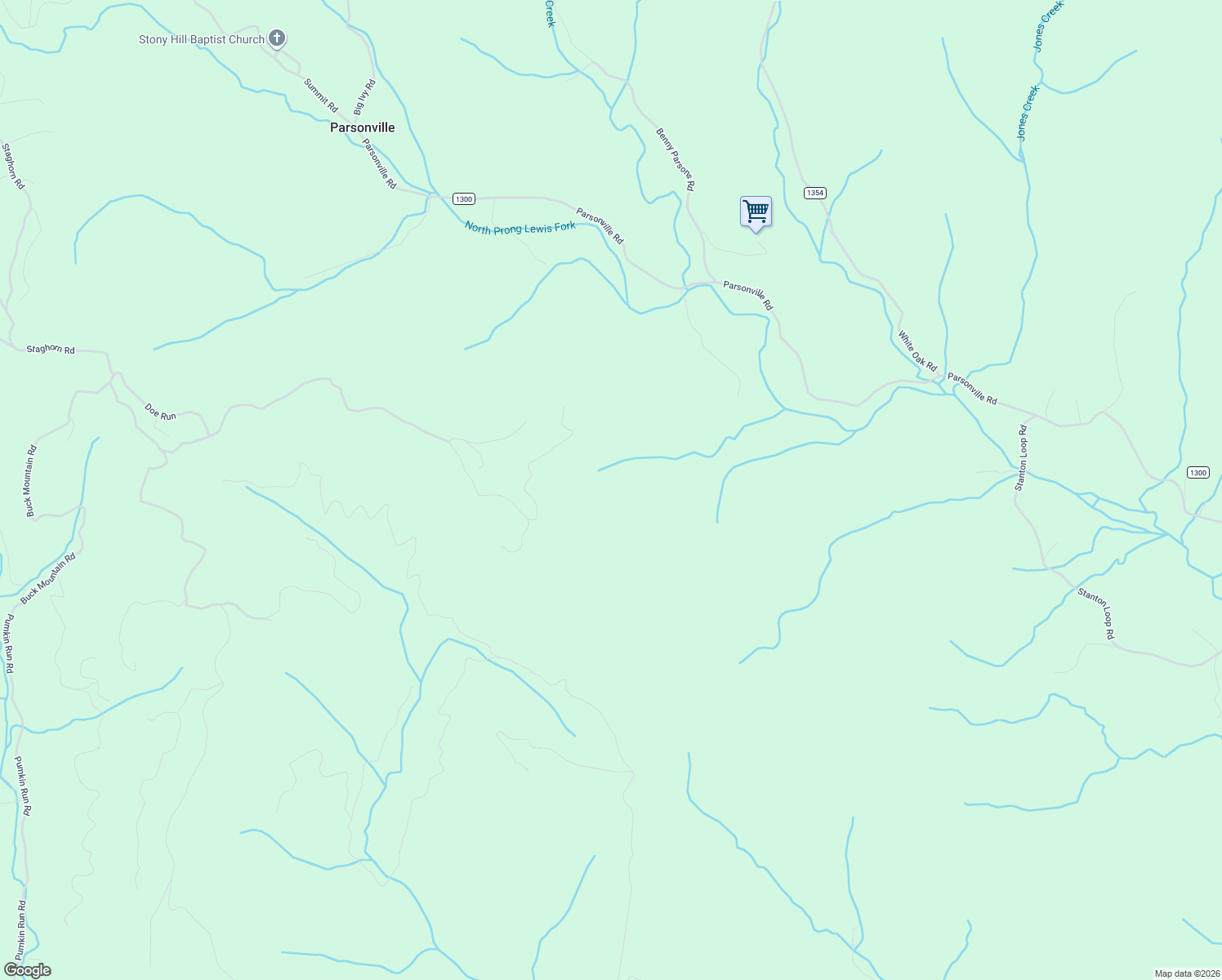 map of restaurants, bars, coffee shops, grocery stores, and more near 298 Lucas Path Road in Purlear