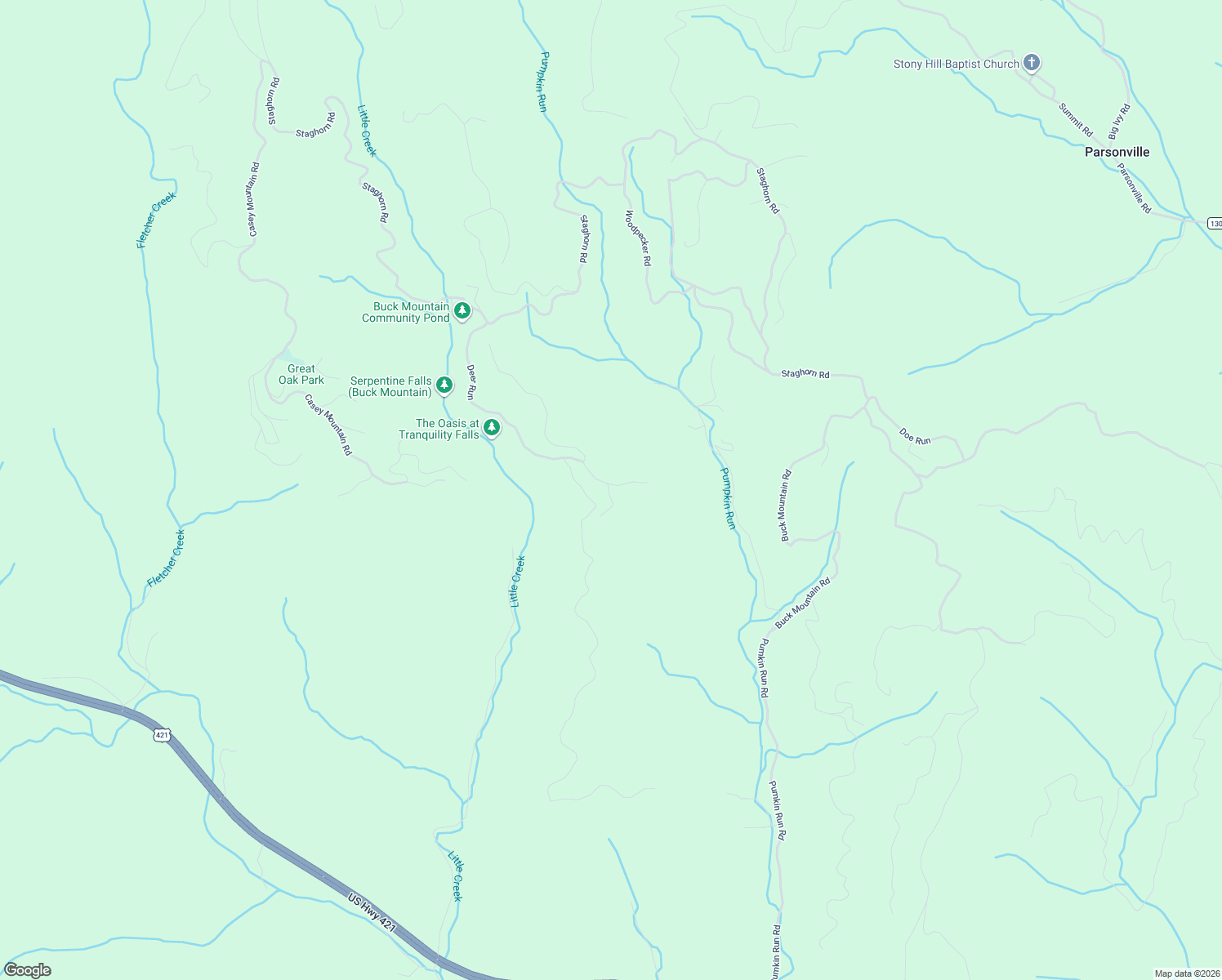map of restaurants, bars, coffee shops, grocery stores, and more near in Parsonville