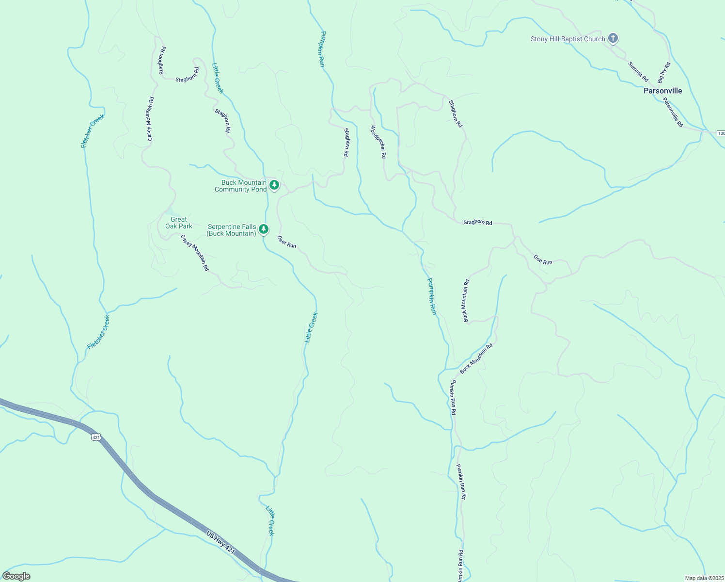 map of restaurants, bars, coffee shops, grocery stores, and more near 82 Deer Run in Purlear