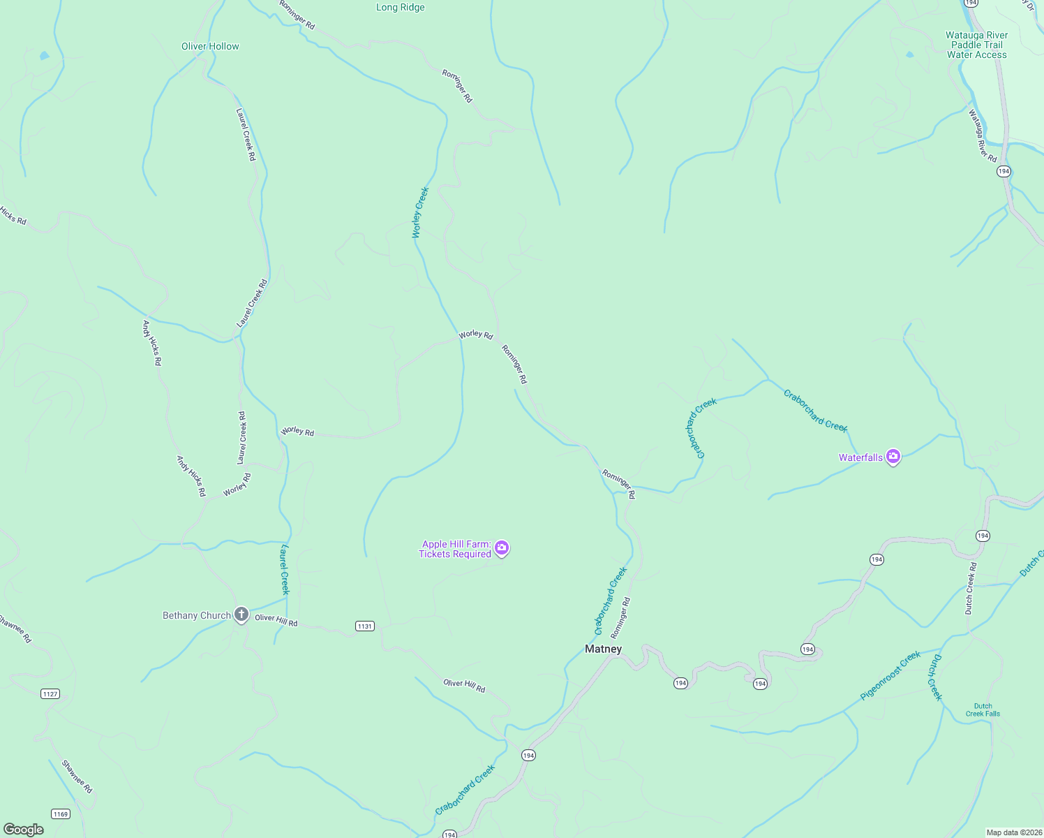 map of restaurants, bars, coffee shops, grocery stores, and more near 1143 Rominger Rd in Banner Elk