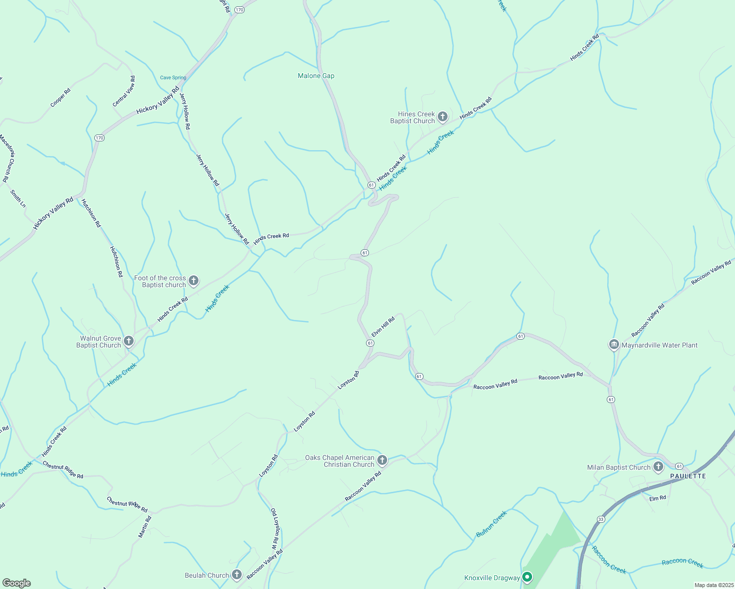 map of restaurants, bars, coffee shops, grocery stores, and more near 900 Tennessee 61 in Andersonville