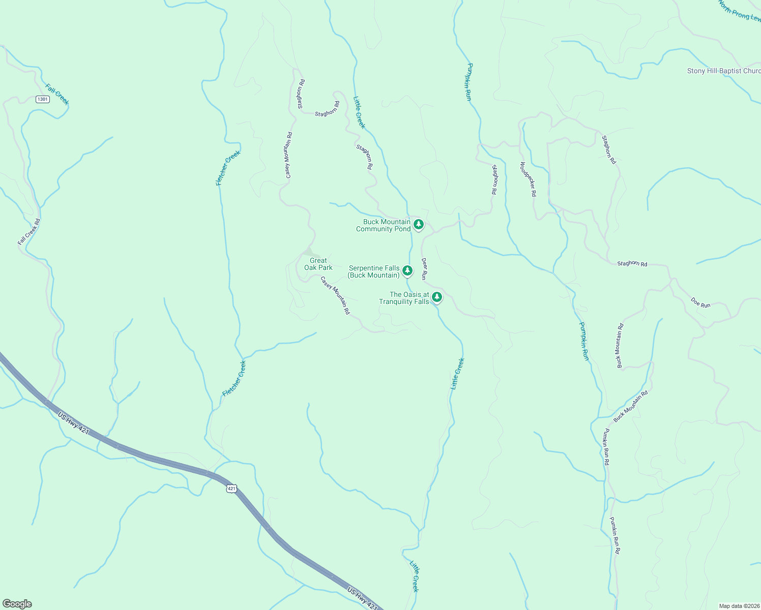 map of restaurants, bars, coffee shops, grocery stores, and more near 218 Deer Run in Purlear