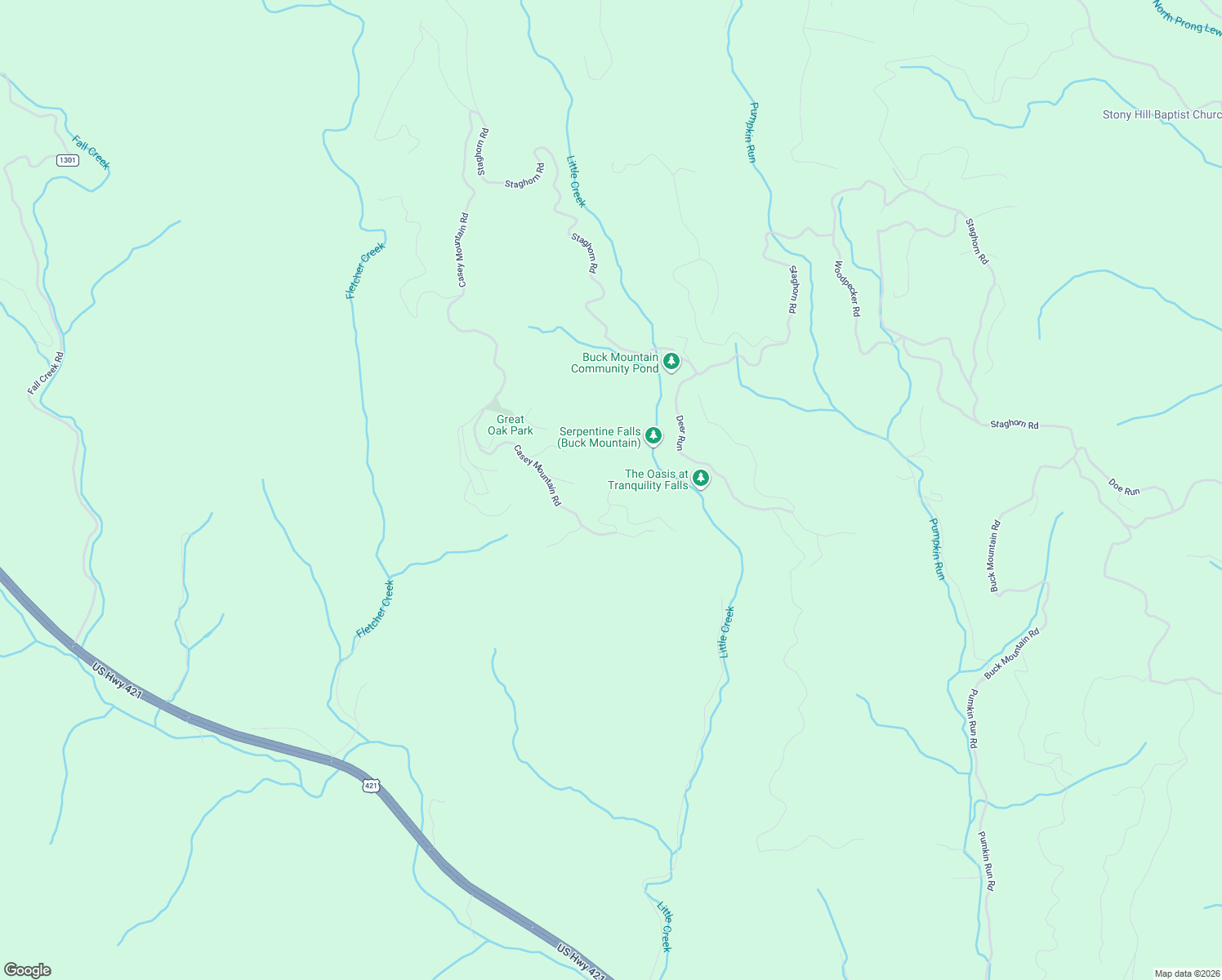 map of restaurants, bars, coffee shops, grocery stores, and more near 218 Deer Run in Purlear