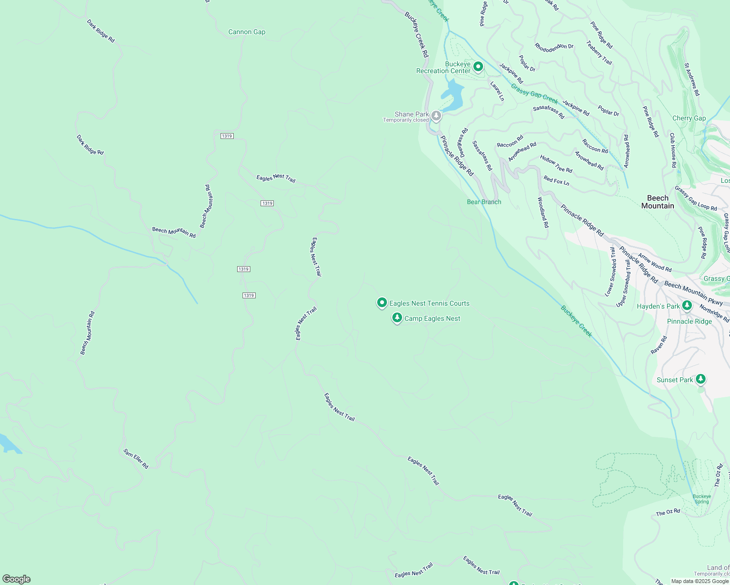 map of restaurants, bars, coffee shops, grocery stores, and more near 544 Eagle Creek Trail in Banner Elk