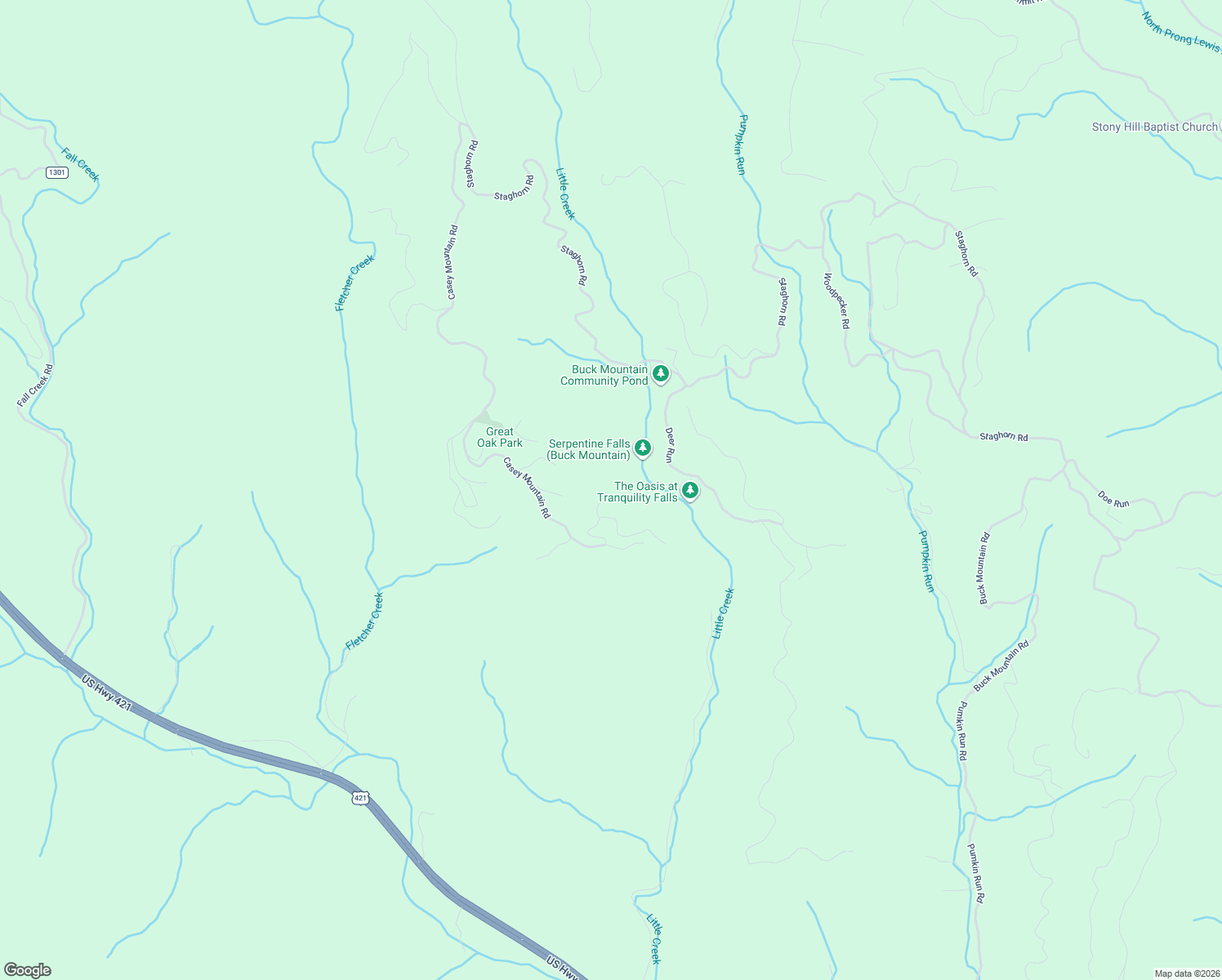 map of restaurants, bars, coffee shops, grocery stores, and more near 218 Deer Run in Purlear