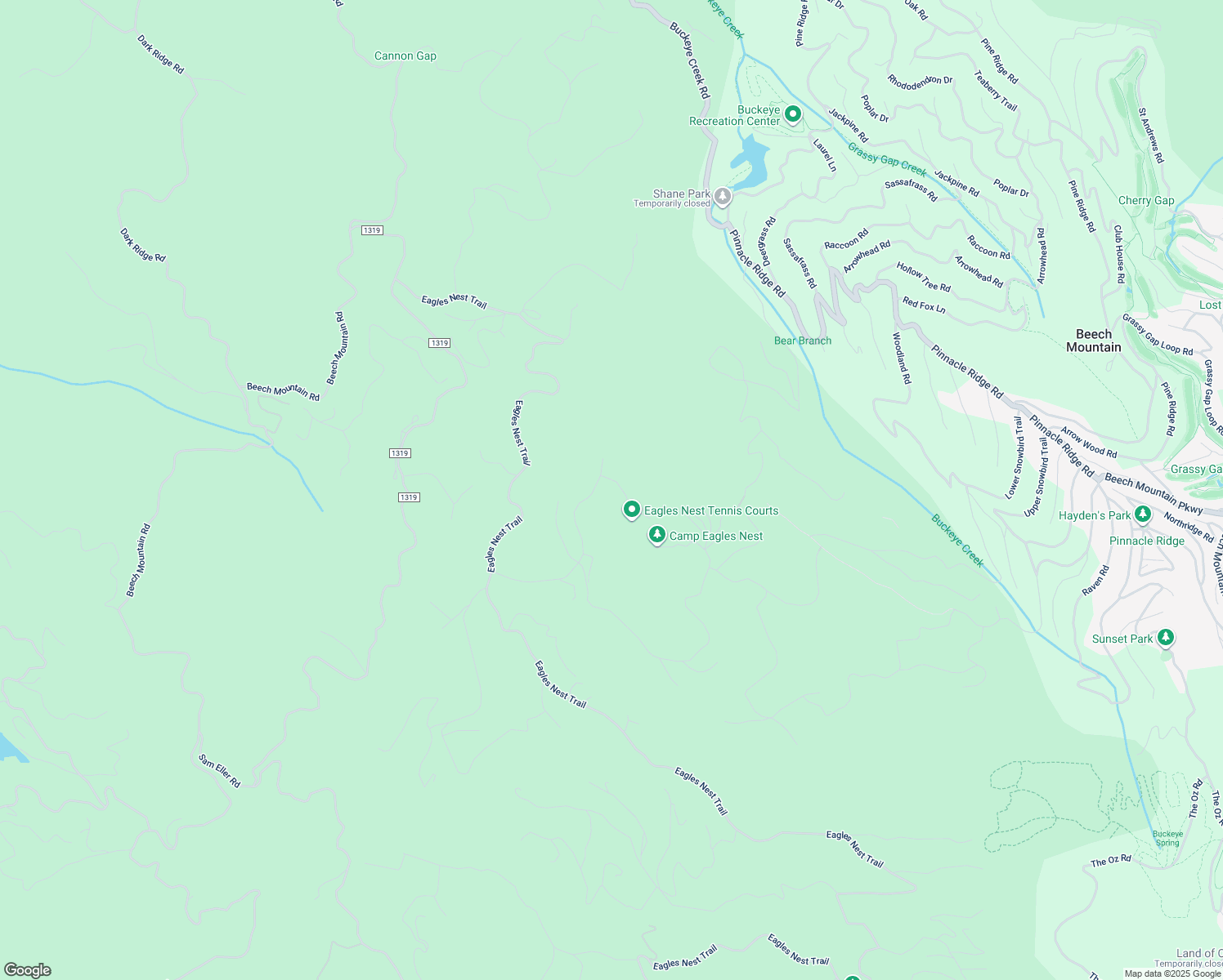 map of restaurants, bars, coffee shops, grocery stores, and more near 544 Eagle Creek Trail in Banner Elk