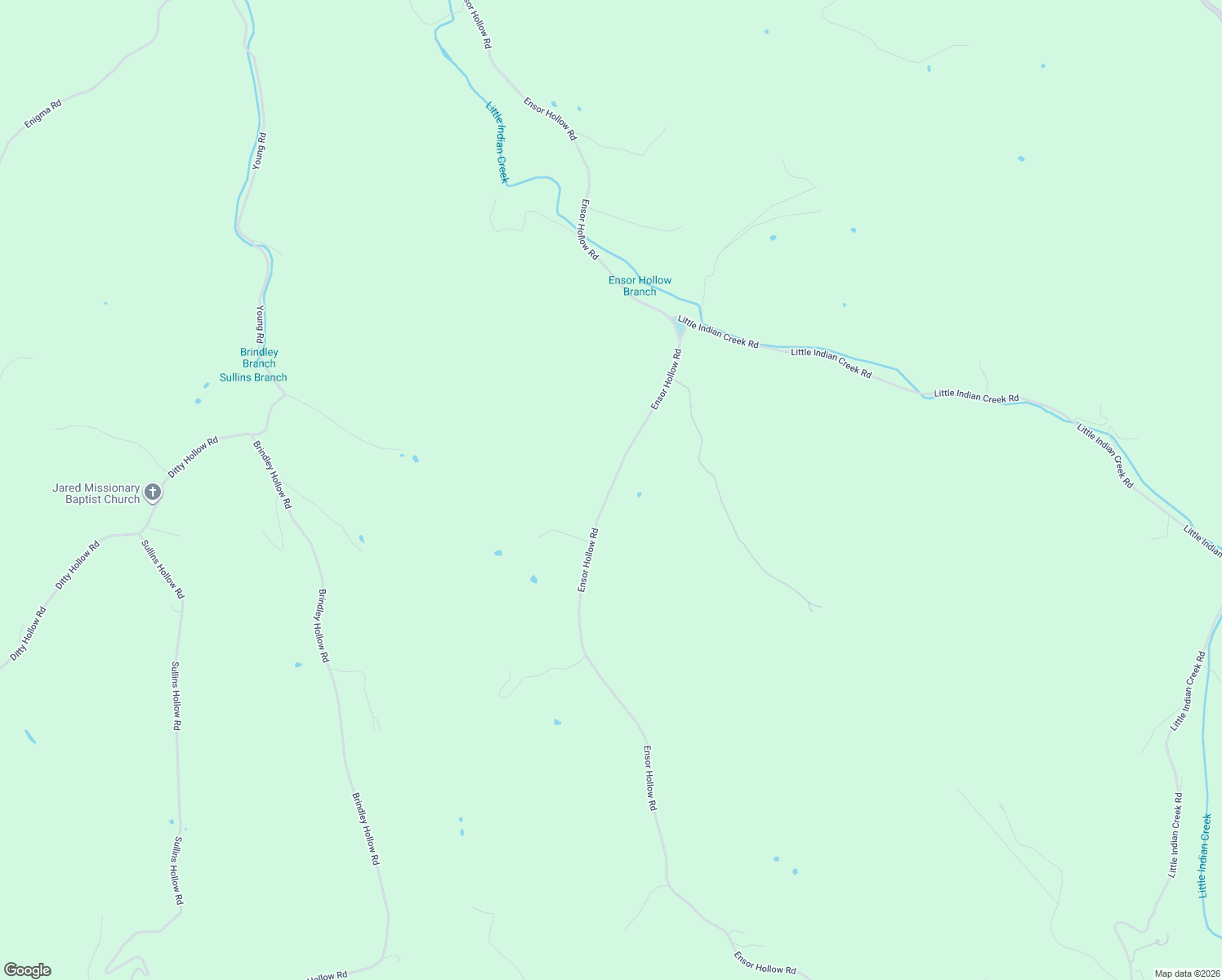 map of restaurants, bars, coffee shops, grocery stores, and more near 2339 Ensor Hollow Road in Buffalo Valley