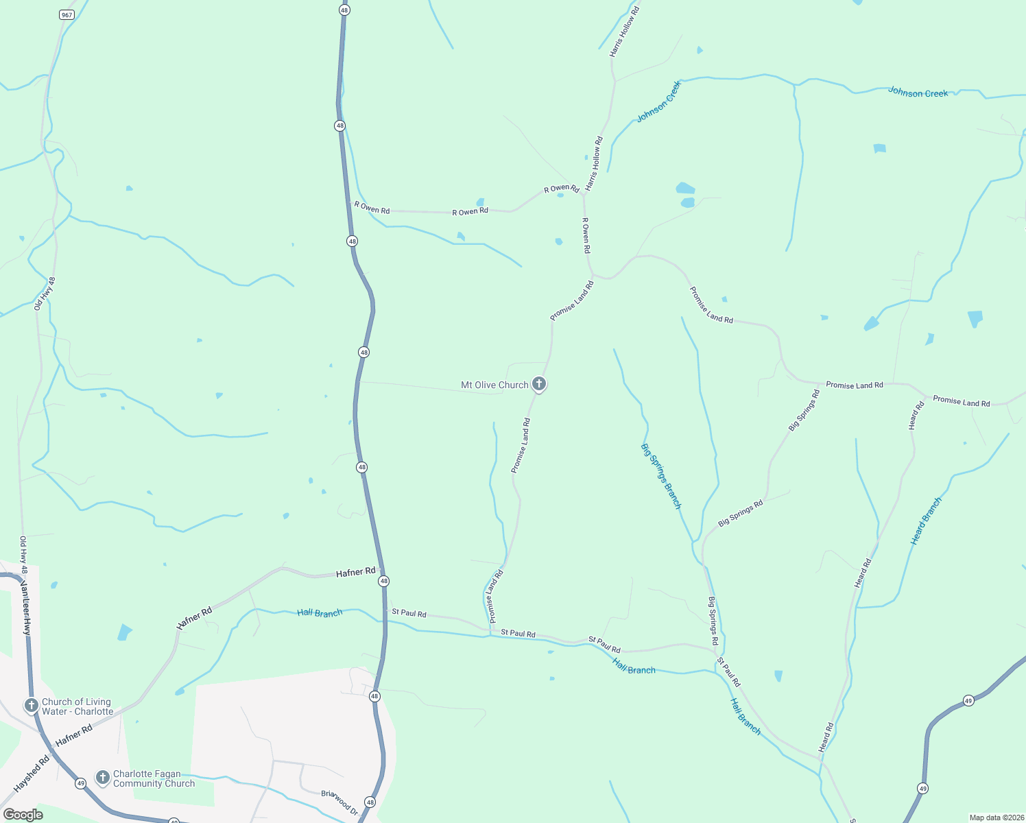 map of restaurants, bars, coffee shops, grocery stores, and more near 655 Promise Land Road in Charlotte