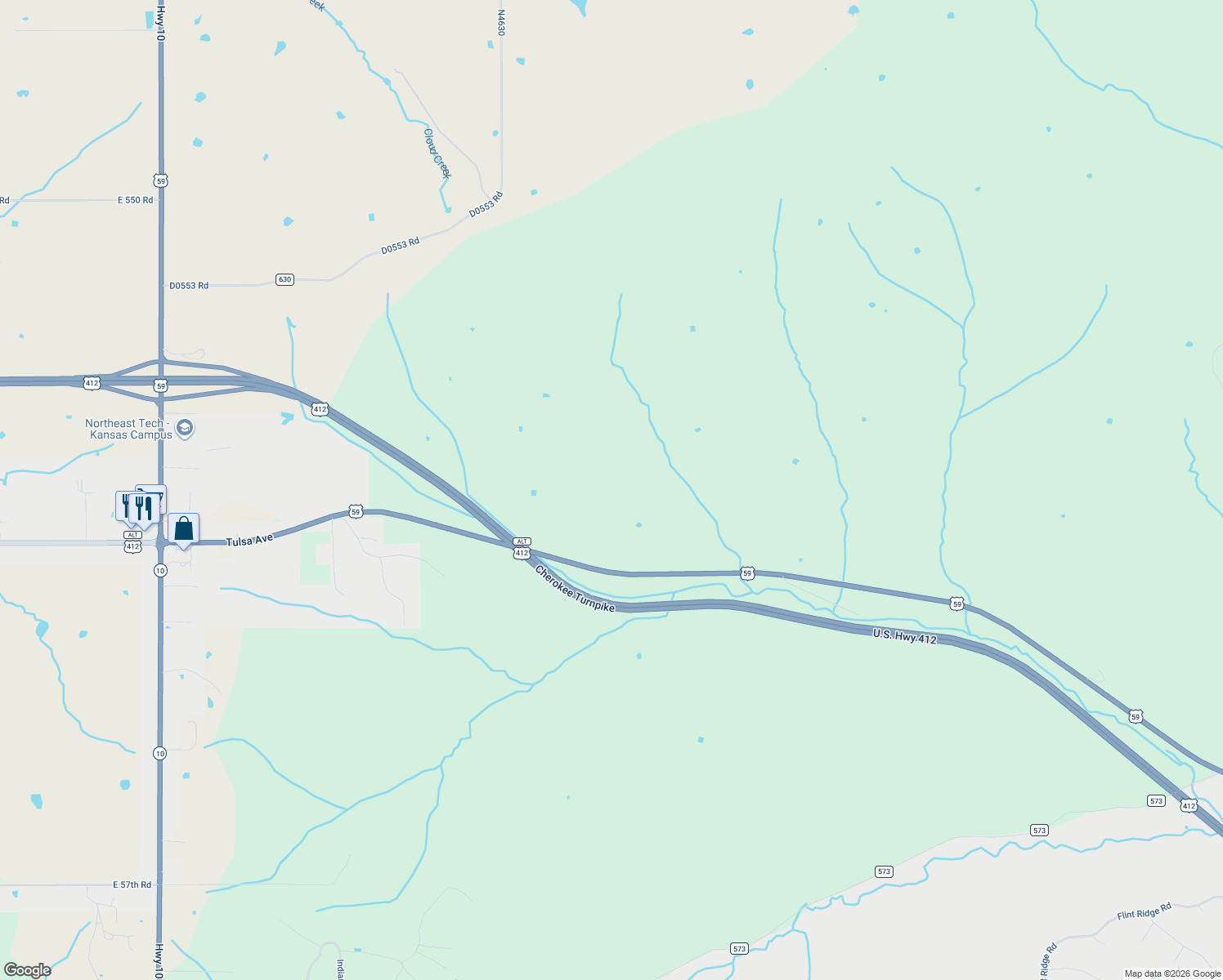 map of restaurants, bars, coffee shops, grocery stores, and more near in Kansas