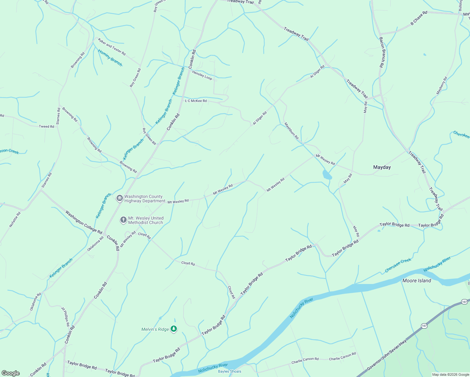 map of restaurants, bars, coffee shops, grocery stores, and more near 345 Mount Wesley Road in Telford