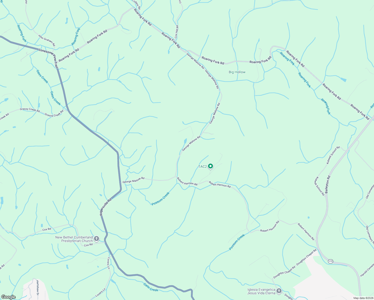 map of restaurants, bars, coffee shops, grocery stores, and more near 909 George Malone Road in Greeneville