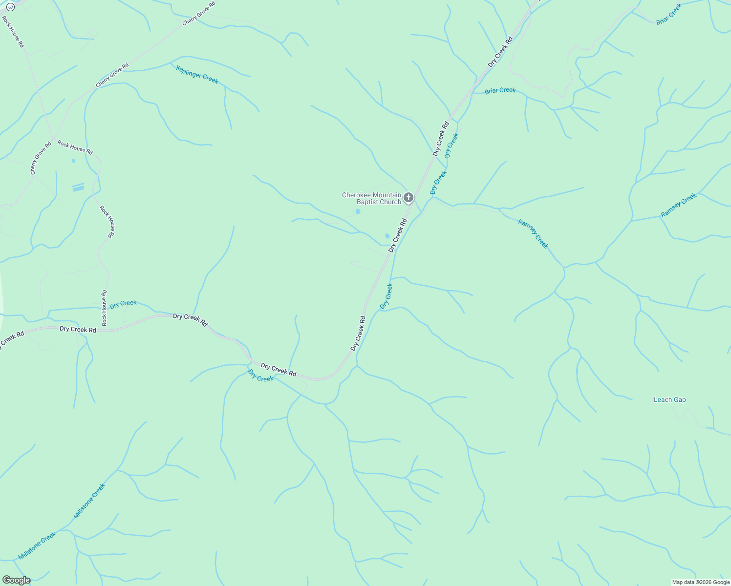 map of restaurants, bars, coffee shops, grocery stores, and more near 688 Dry Creek Road in Jonesborough