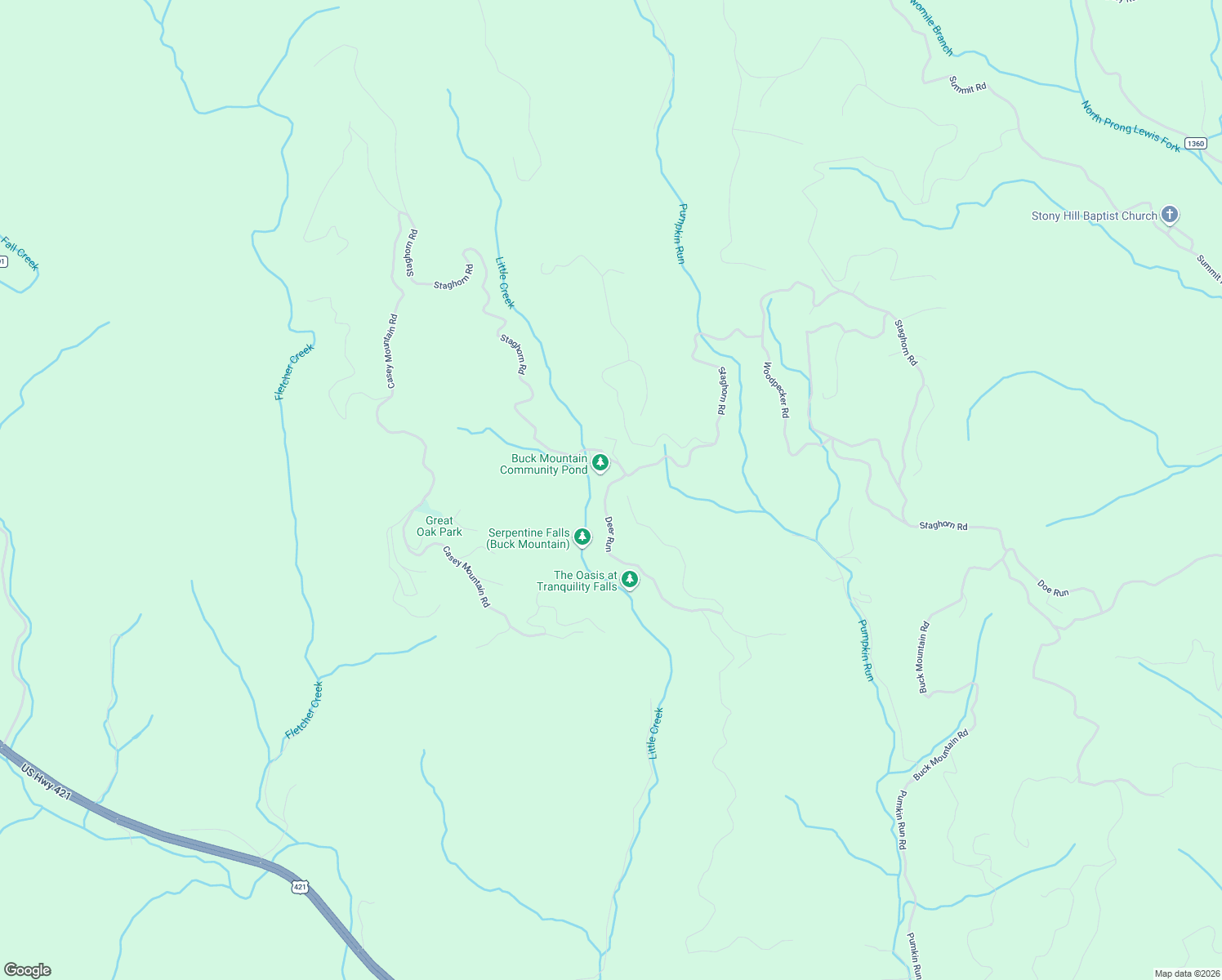 map of restaurants, bars, coffee shops, grocery stores, and more near 2 9/358 Deer Run in Purlear