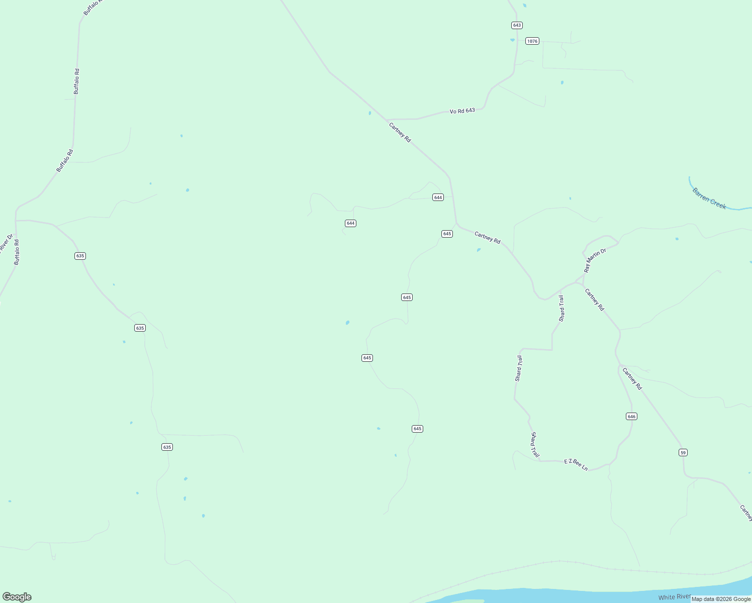 map of restaurants, bars, coffee shops, grocery stores, and more near 487 Baxter County 645 Road in Mountain Home