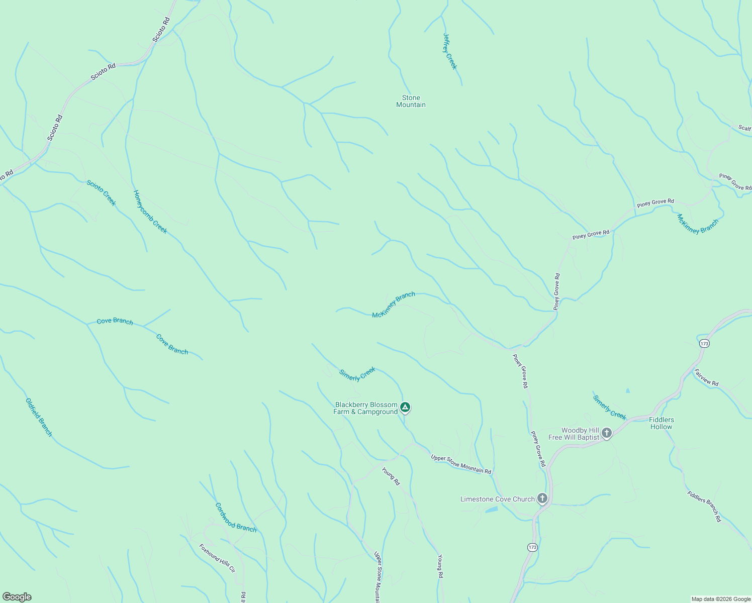 map of restaurants, bars, coffee shops, grocery stores, and more near 550 Escape Mountain Road in Hampton