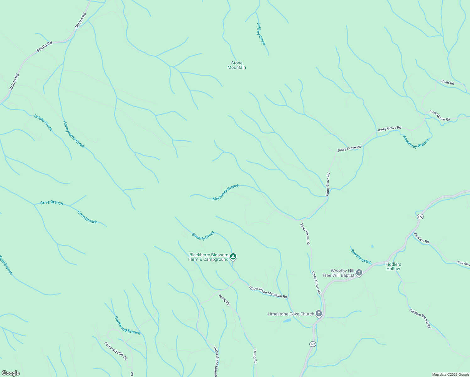 map of restaurants, bars, coffee shops, grocery stores, and more near 550 Escape Mountain Road in Hampton
