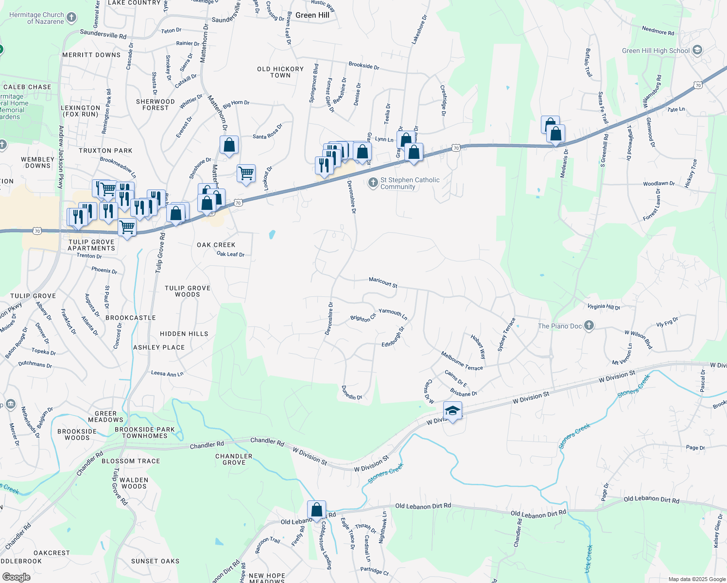 424 Brownstone Street, Mount Juliet TN Walk Score