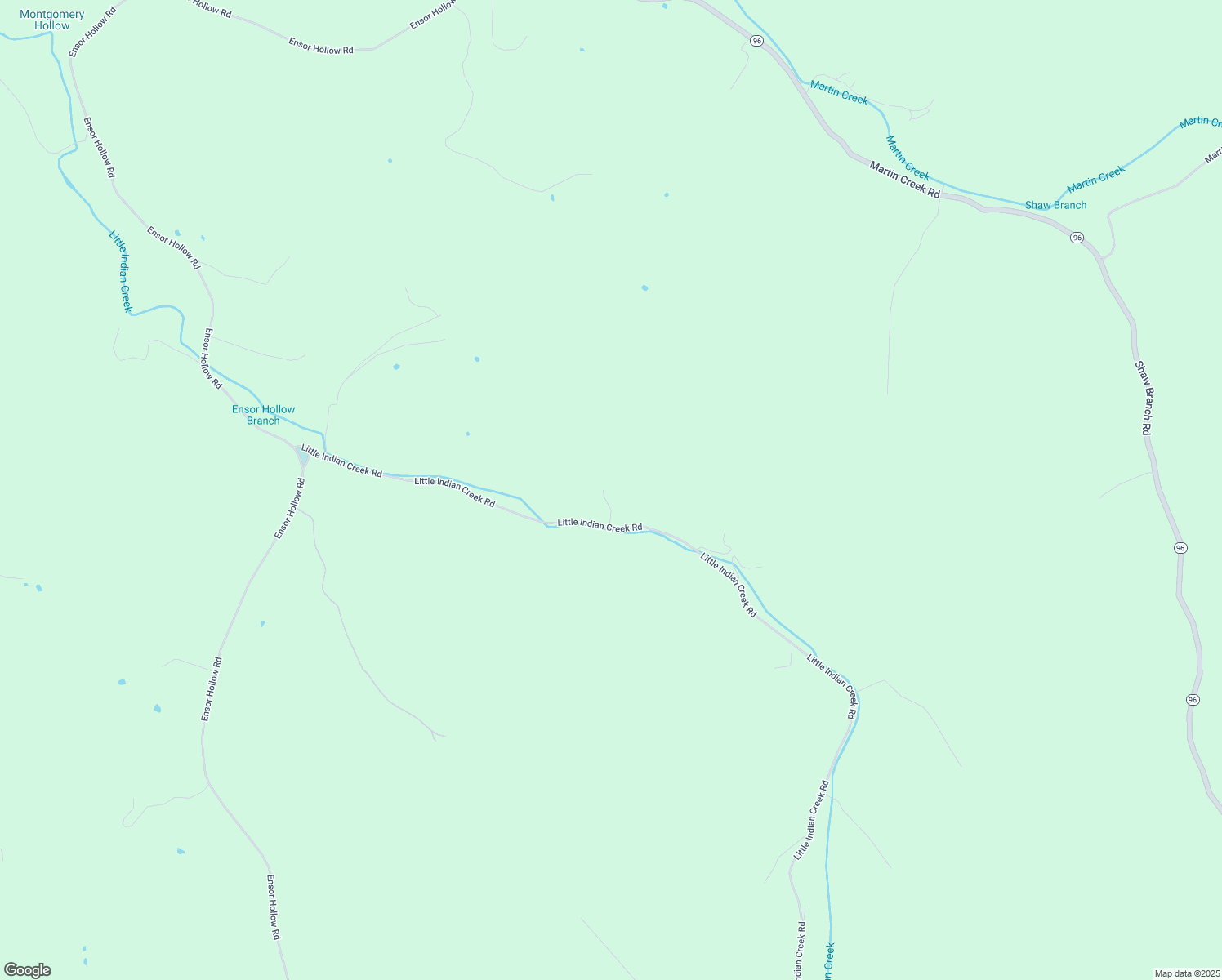 map of restaurants, bars, coffee shops, grocery stores, and more near 2671 Little Indian Creek Road in Buffalo Valley