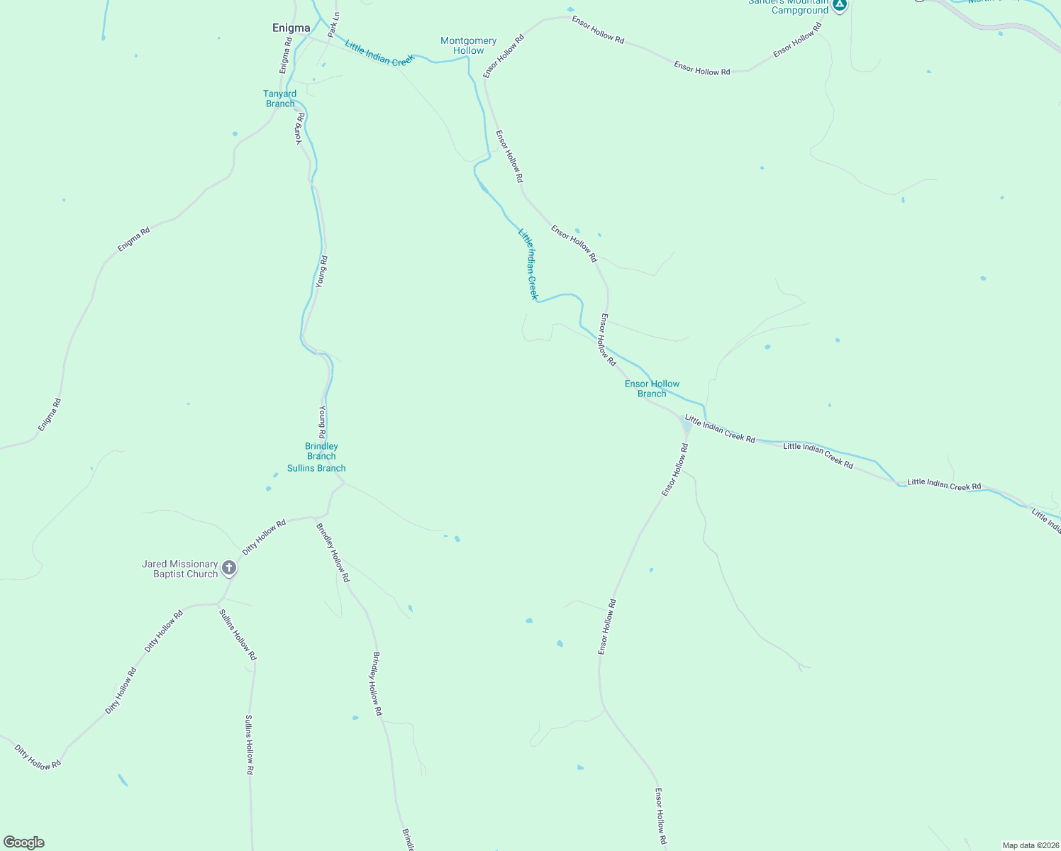 map of restaurants, bars, coffee shops, grocery stores, and more near 14436 Indian Springs Road in Buffalo Valley