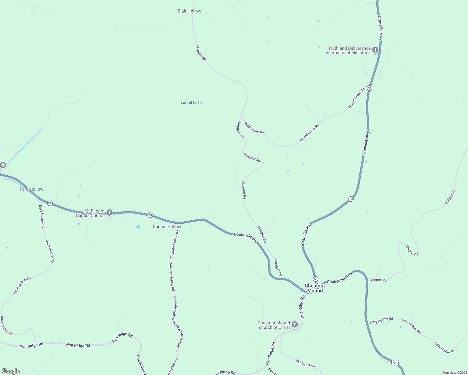 map of restaurants, bars, coffee shops, grocery stores, and more near 17 McDonald Lane in Chestnut Mound
